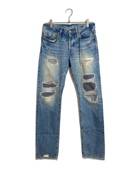 [Pre-owned] Hysteric Glamour 15AW SP Processed WR Denim Pants Studded Denim Pants 5 Pockets Made in Japan 0253AP02
