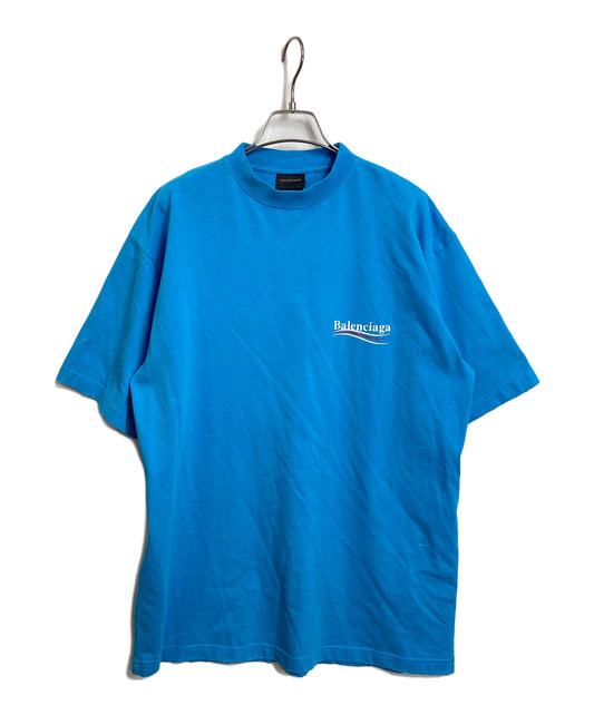[Pre-owned] BALENCIAGA Campaign Logo Damaged Oversized Short-Sleeved T-Shirt 641675 TNVG5