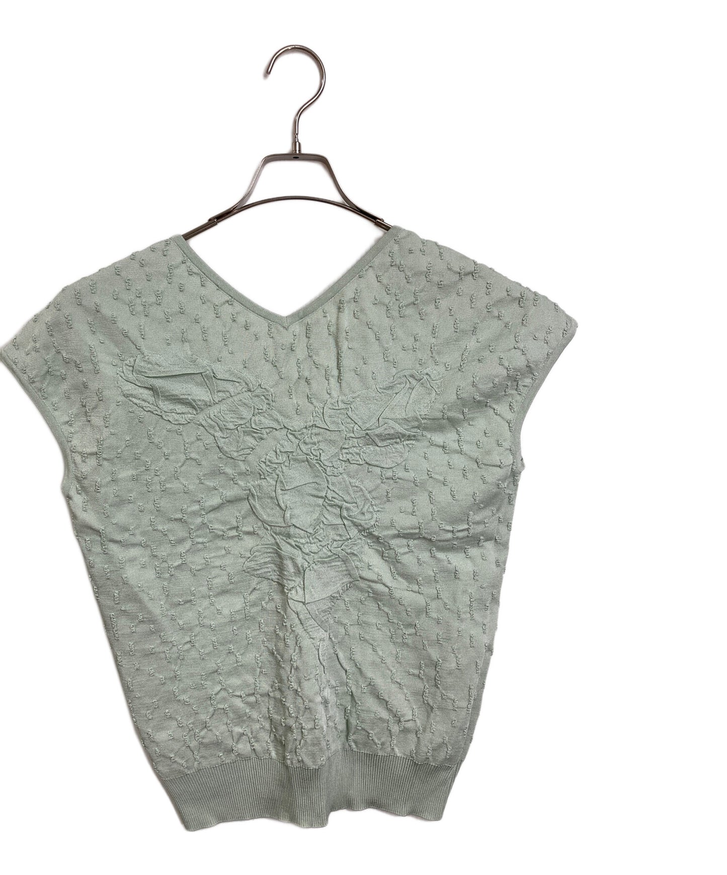 [Pre-owned] CHANEL Back Coco Logo Charm Knit Vest P43857K04517