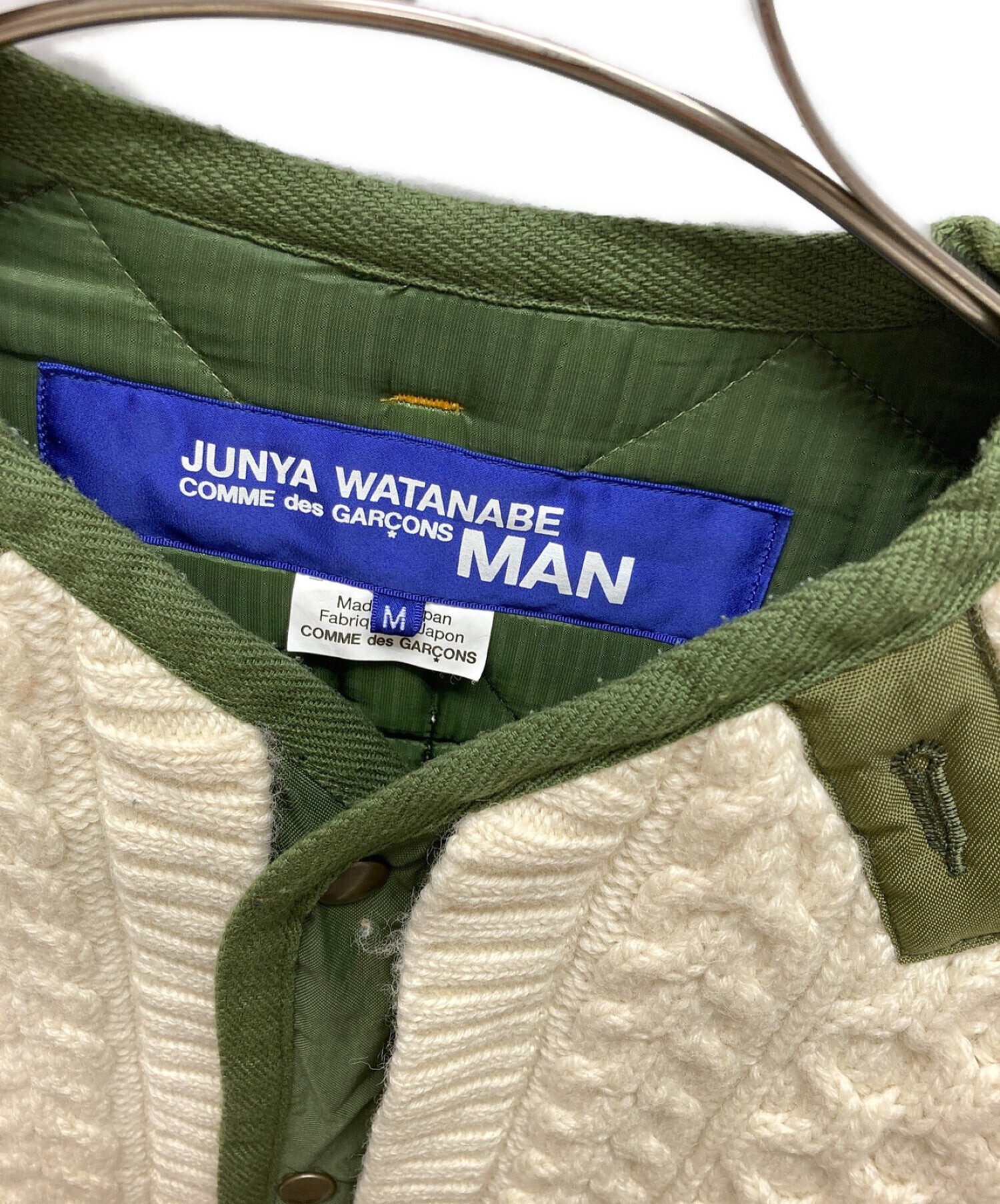 [Pre-owned] JUNYA WATANABE COMME des GARCONS Nylon Ripstop Wool Jacquard  Jacket/Quilted Jacket WH-J009