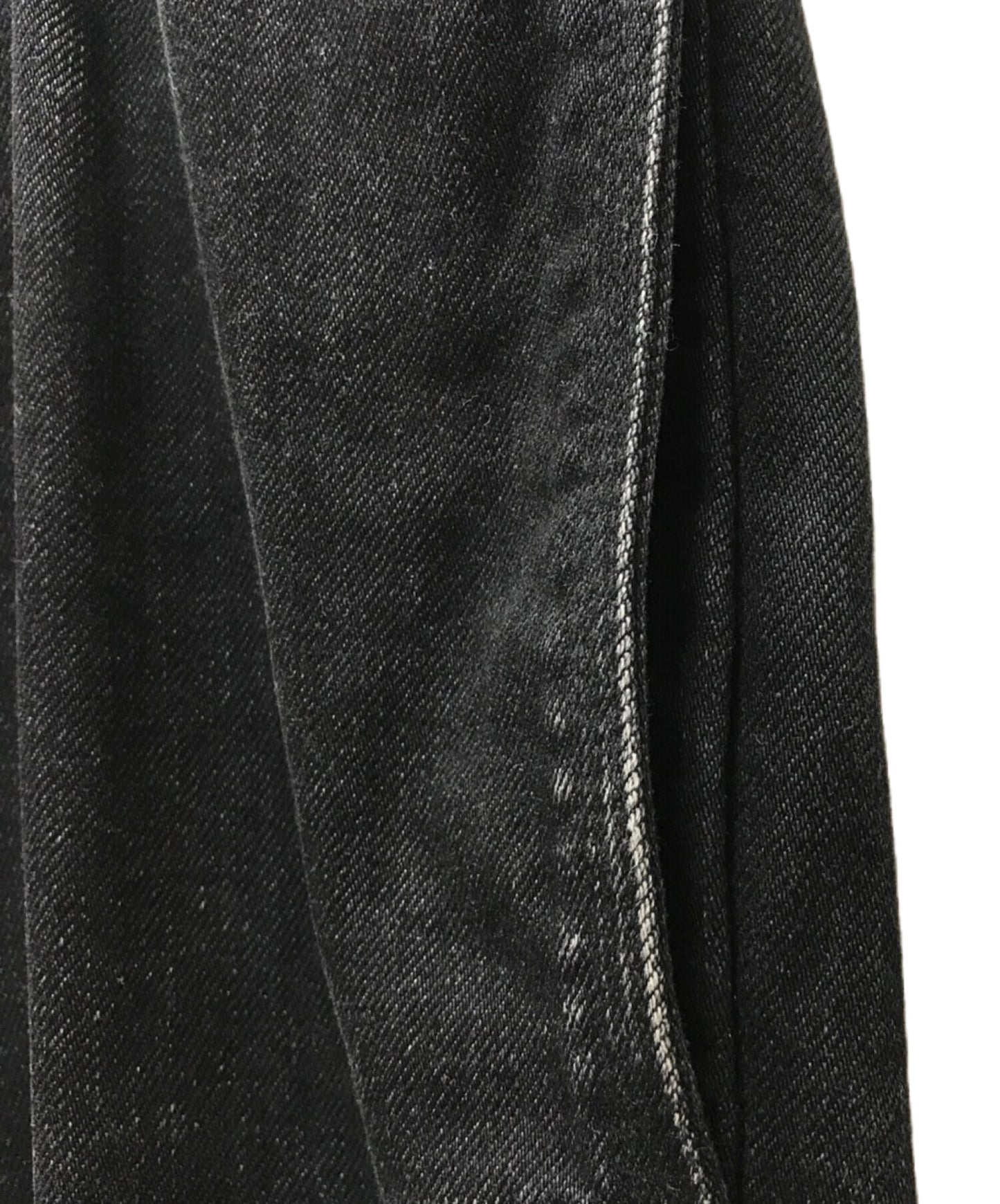 [Pre-owned] BLACK Scandal Yohji Yamamoto BLACK DENIM PAINTER PANTS HE-P95-045