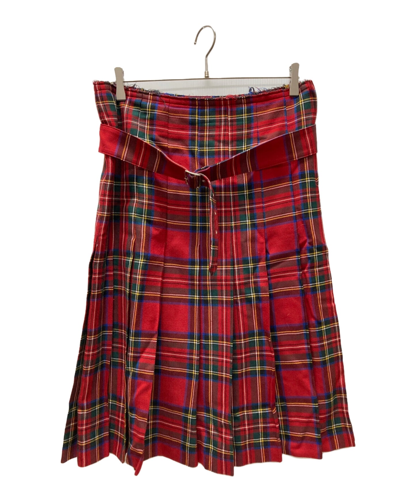 [Pre-owned] BLACK COMME des GARCONS wool check skirt 1R-S002