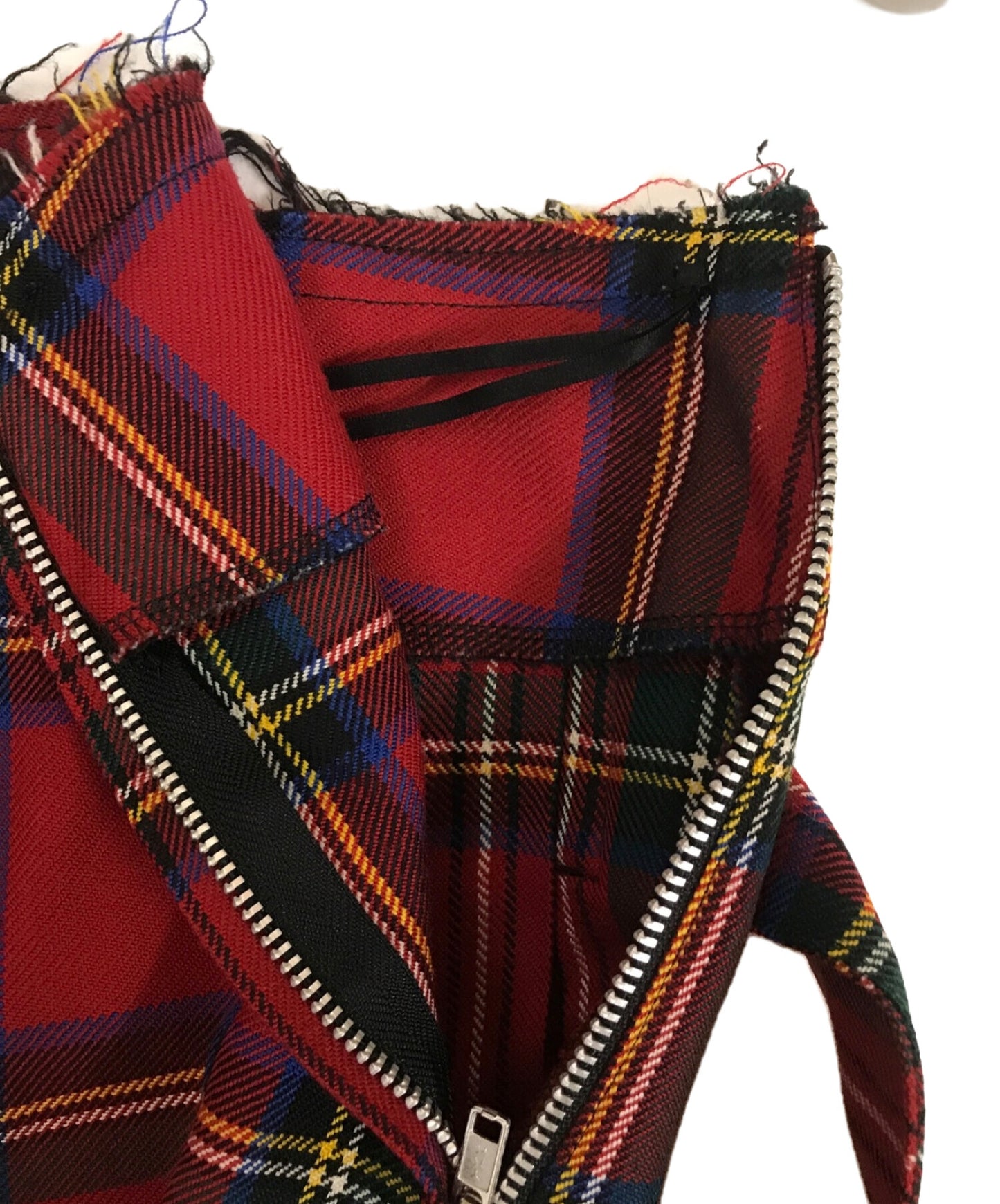 [Pre-owned] BLACK COMME des GARCONS wool check skirt 1R-S002