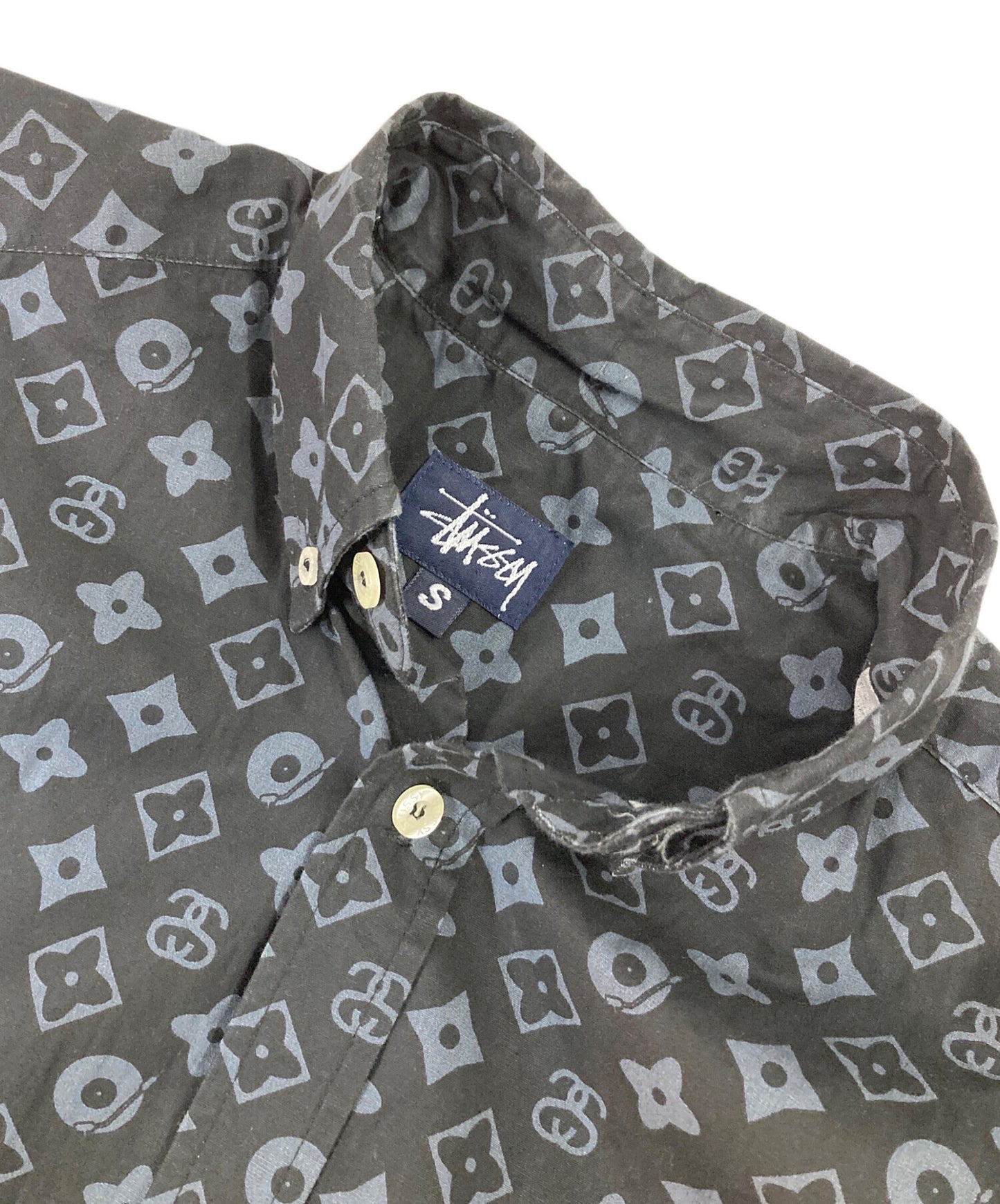 [Pre-owned] stussy monogrammed shirt