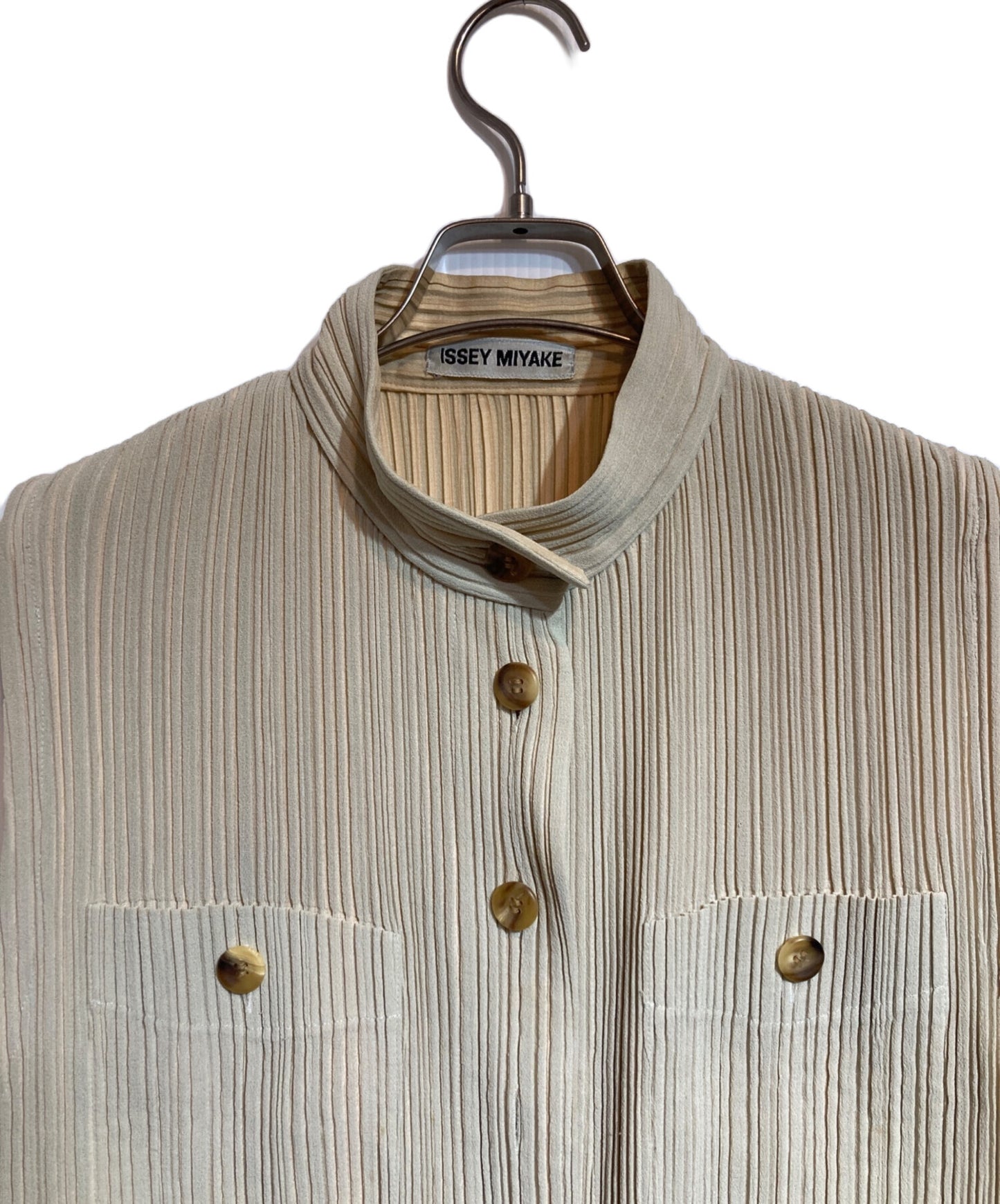 [Pre-owned] ISSEY MIYAKE pleated vest IM71-FE906