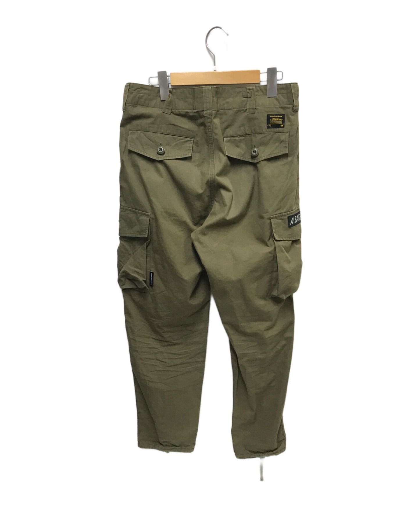 [Pre-owned] A BATHING APE MILITARY WIDE CARGO PANTS 001PTI301020M