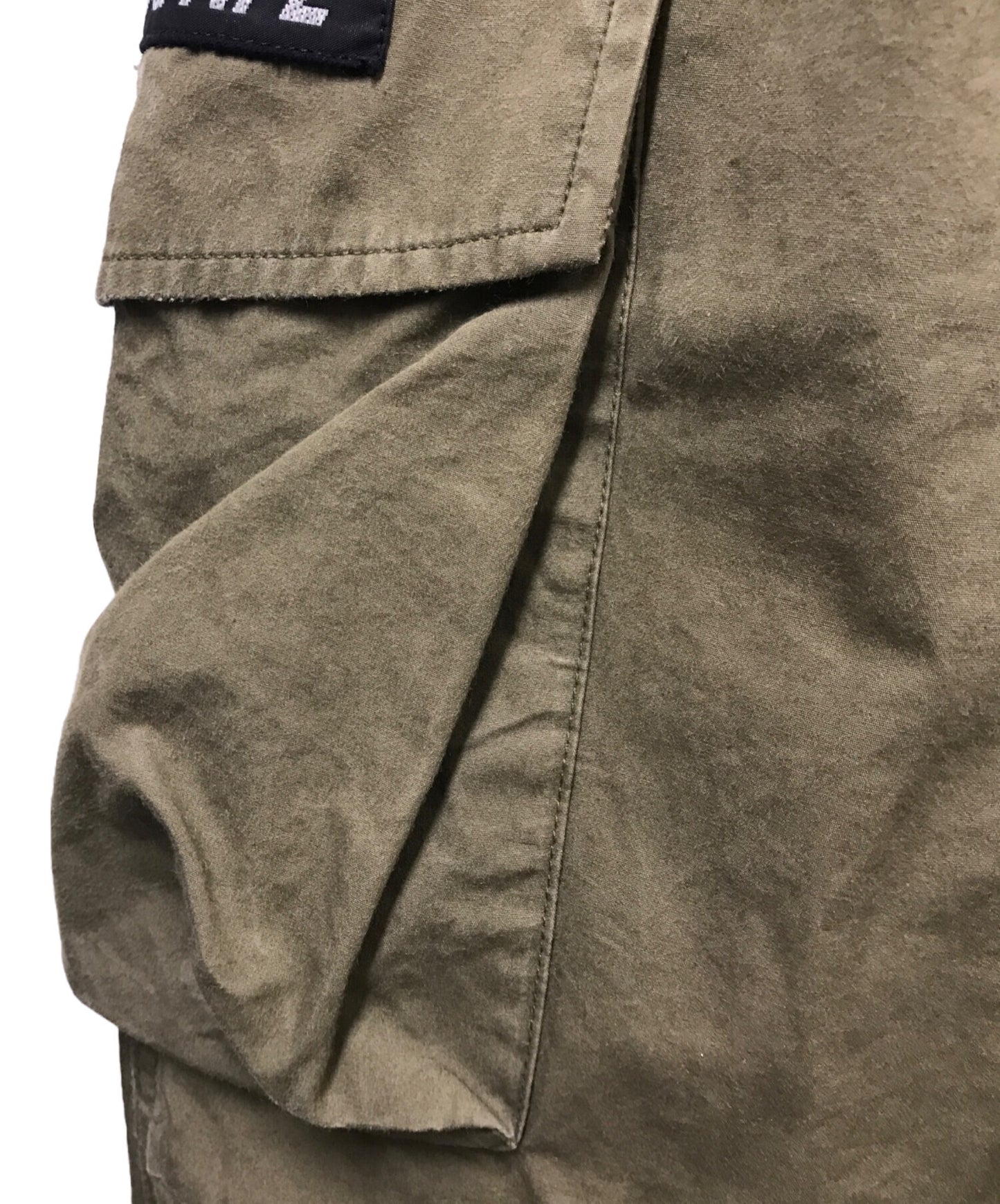 [Pre-owned] A BATHING APE MILITARY WIDE CARGO PANTS 001PTI301020M