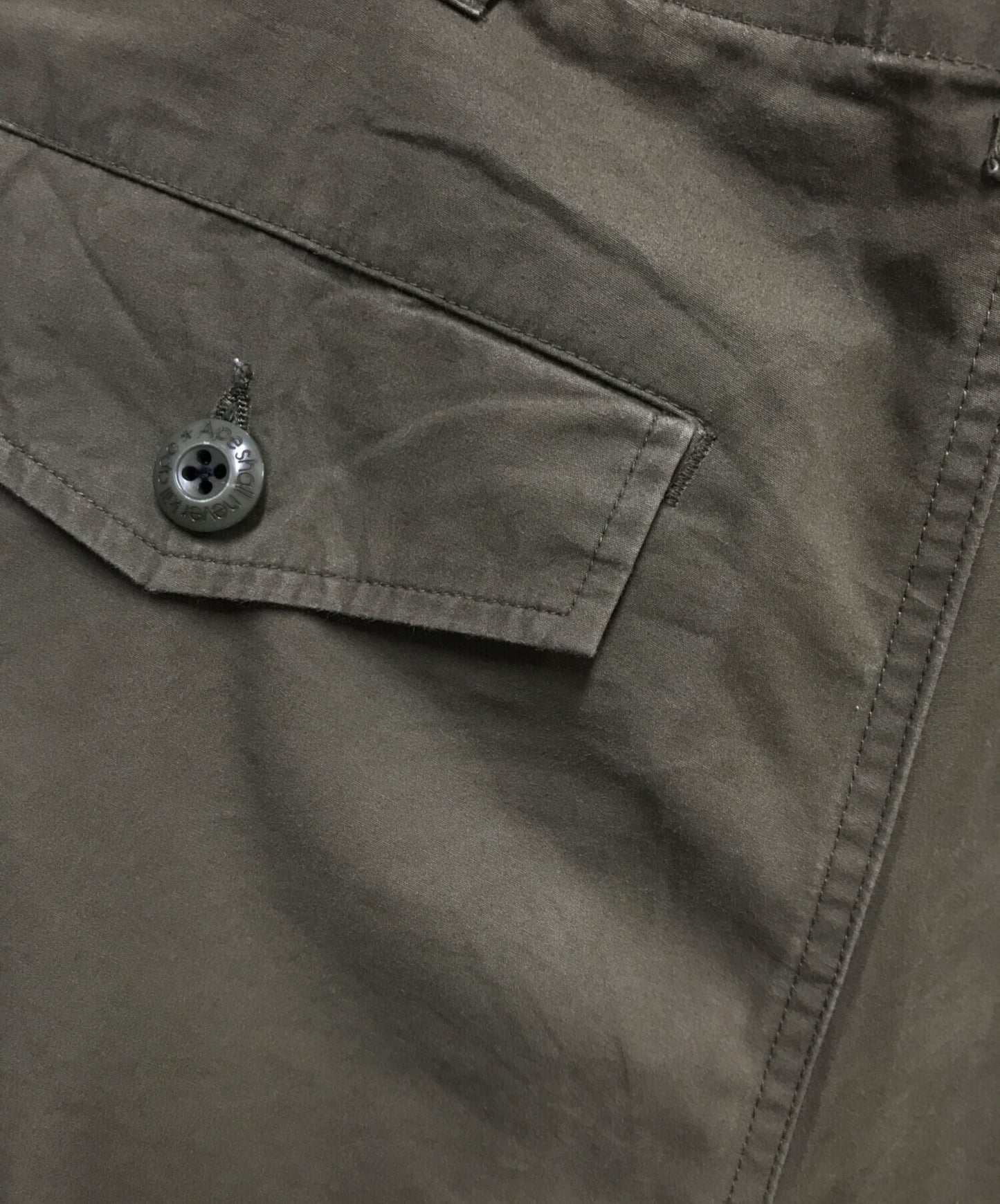 [Pre-owned] A BATHING APE MILITARY WIDE CARGO PANTS 001PTI301020M