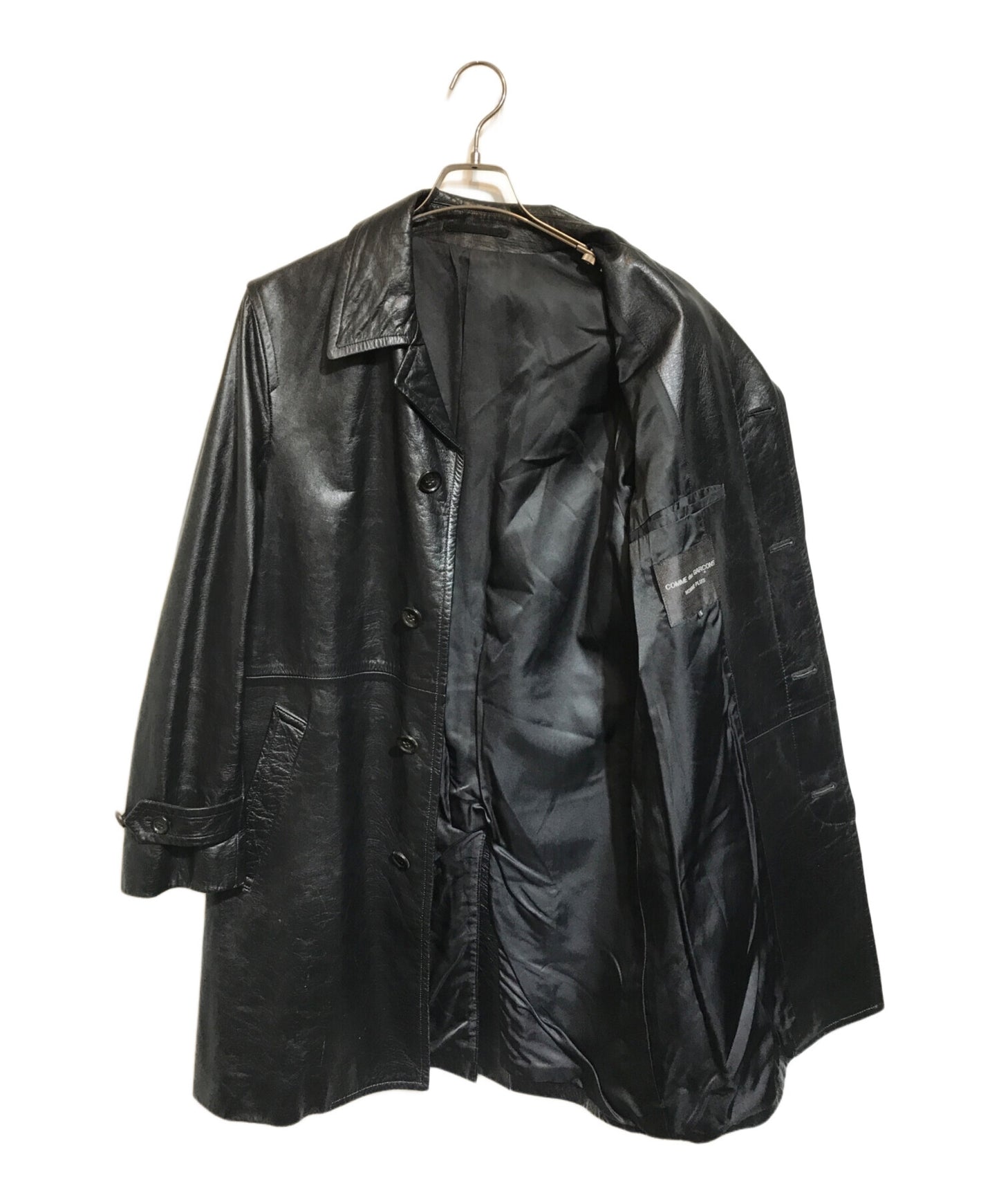 [Pre-owned] COMME des GARCONS HOMME PLUS All-leather stainless-steel collar coat PC-C005