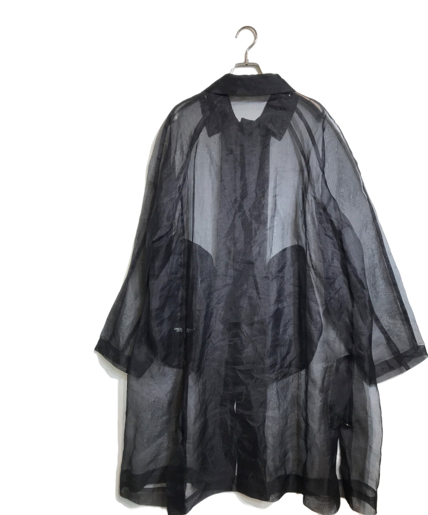 [Pre-owned] UNDERCOVER Silk sheer stainless-steel collar coat/long coat UC1B4306-3