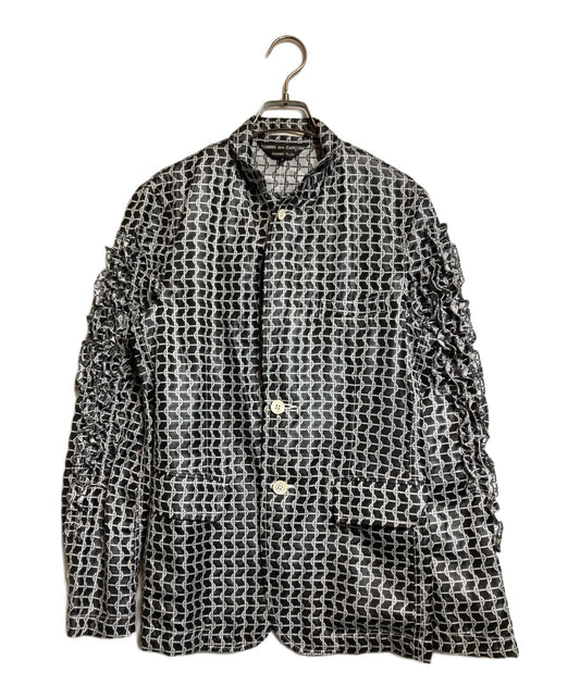 [Pre-owned] COMME des GARCONS HOMME PLUS Ruffle Sleeve Chain Pattern Tailored Jacket PI-J067