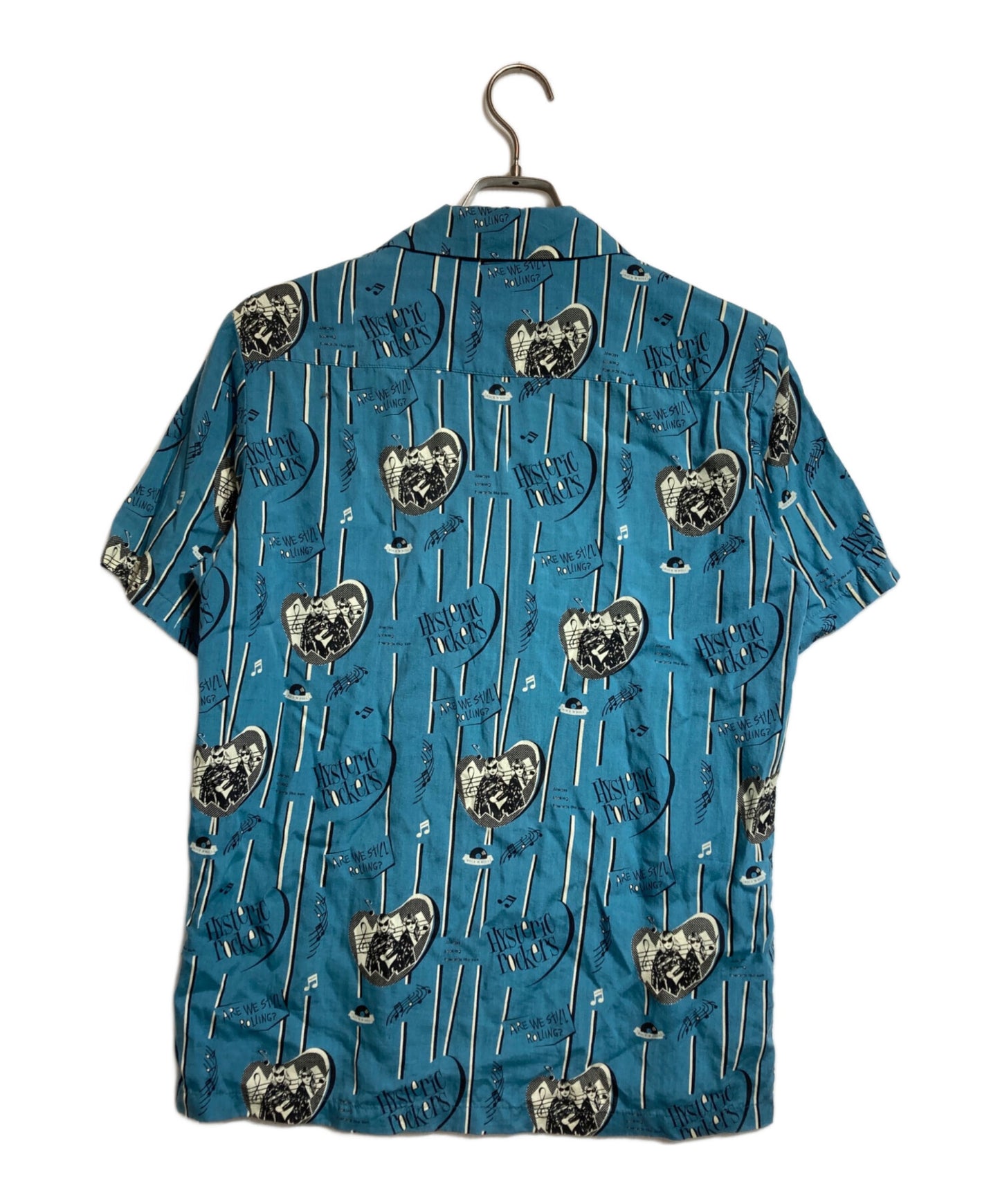 [Pre-owned] Hysteric Glamour RUNBLERS all-over pattern open collar shirt 02191AH03