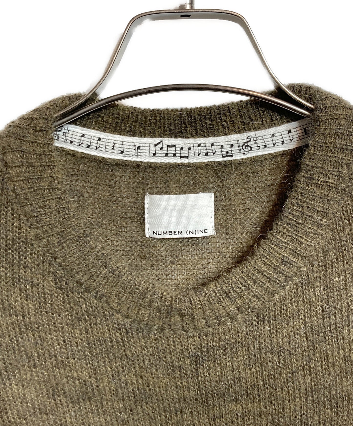 [Pre-owned] NUMBER (N)INE Wool Kid Moheya Damaged Knit 811130003