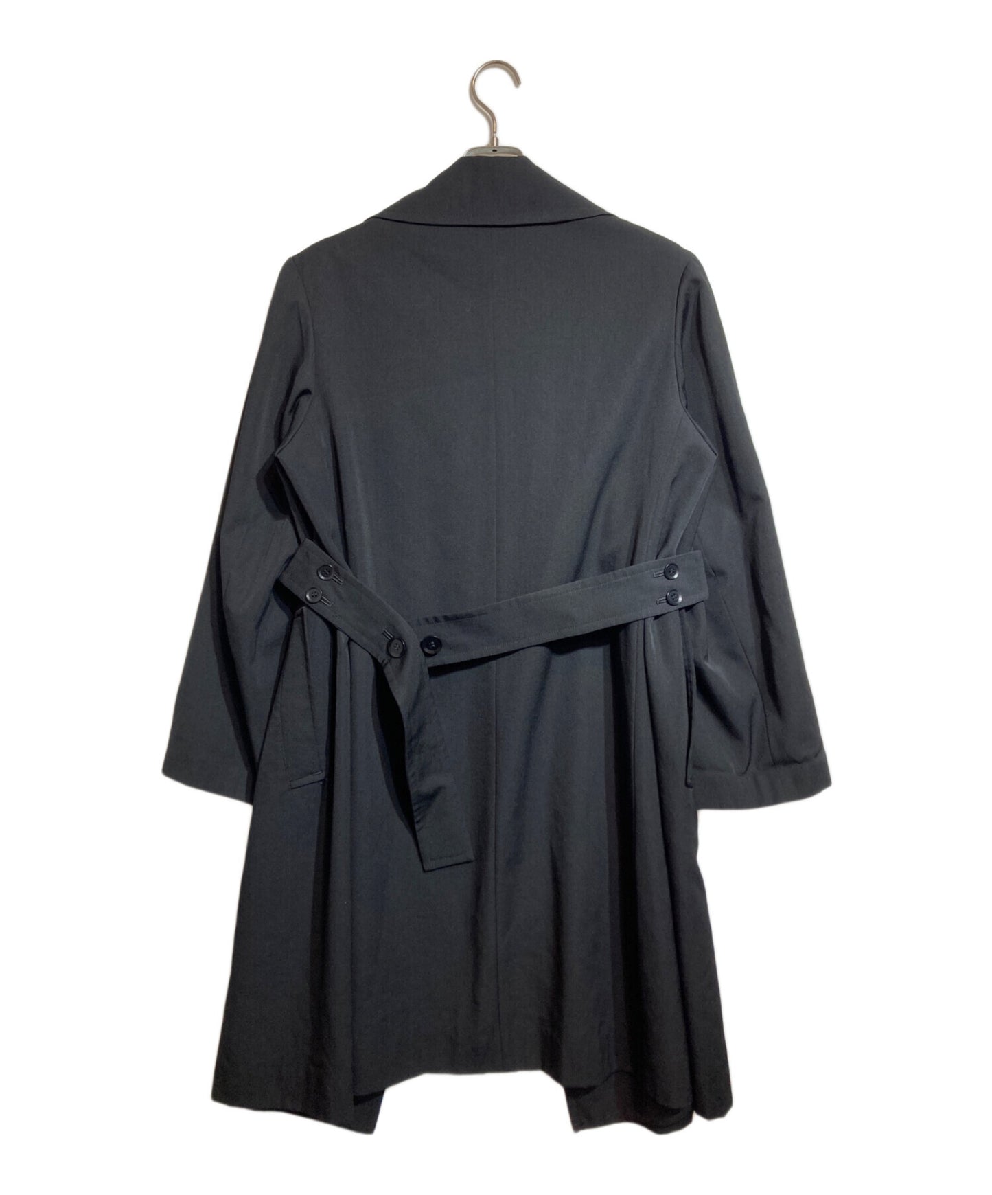 [Pre-owned] yohji yamamoto+noir Wool Gaber Belted Coat NF-C01-100