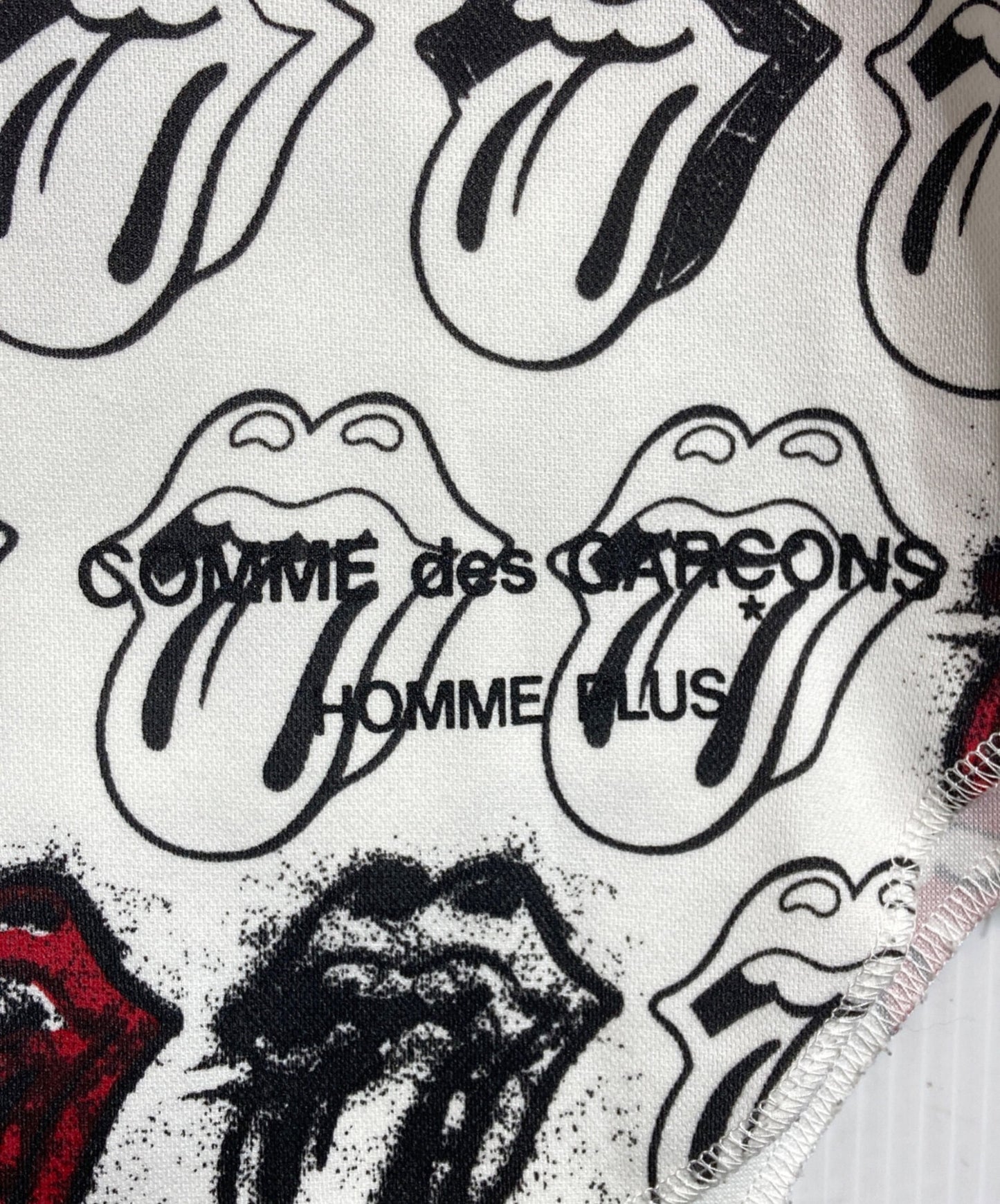 [Pre-owned] COMME des GARCONS HOMME PLUS ROLLING STONES LIP AND TAN ICON TEE PQ-T002