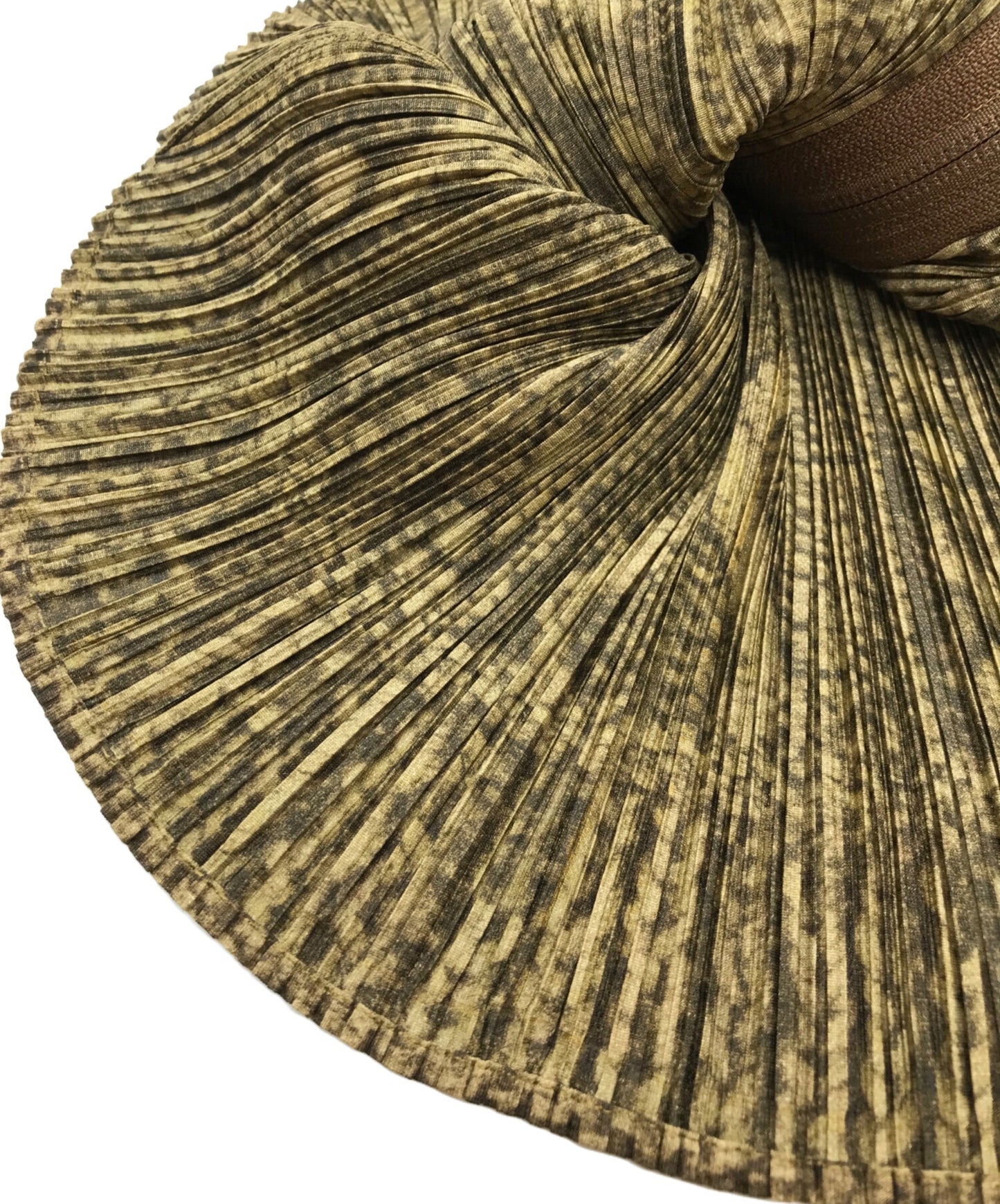 [Pre-owned] PLEATS PLEASE Cable-knit pattern transfer pleated zip vest PP64-JE432