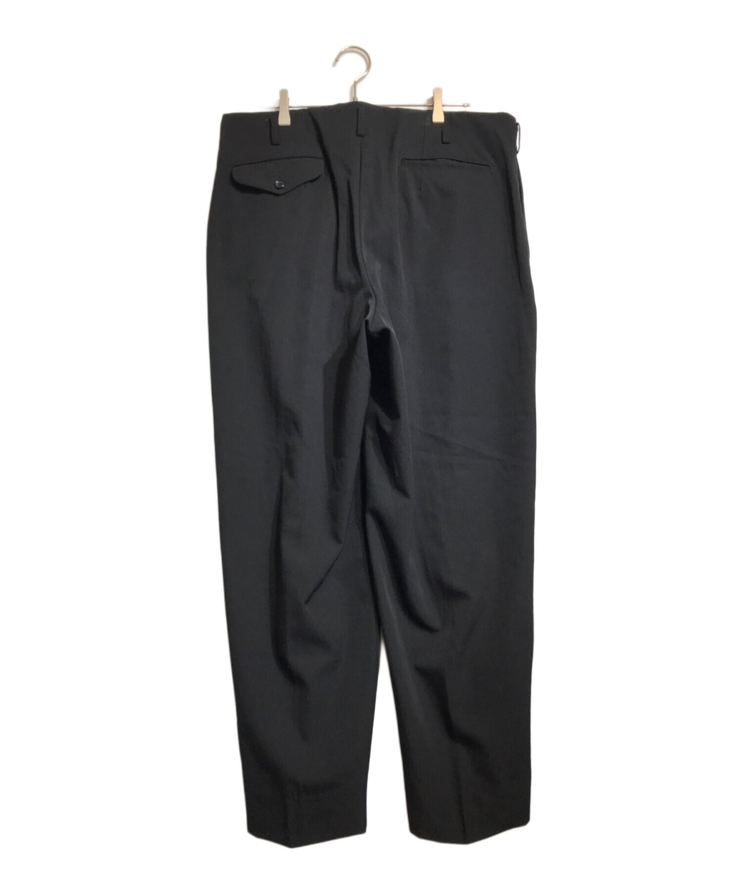 [Pre-owned] COMME des GARCONS HOMME PLUS Wool gabardine 2-tuck wide slacks PZ-P003