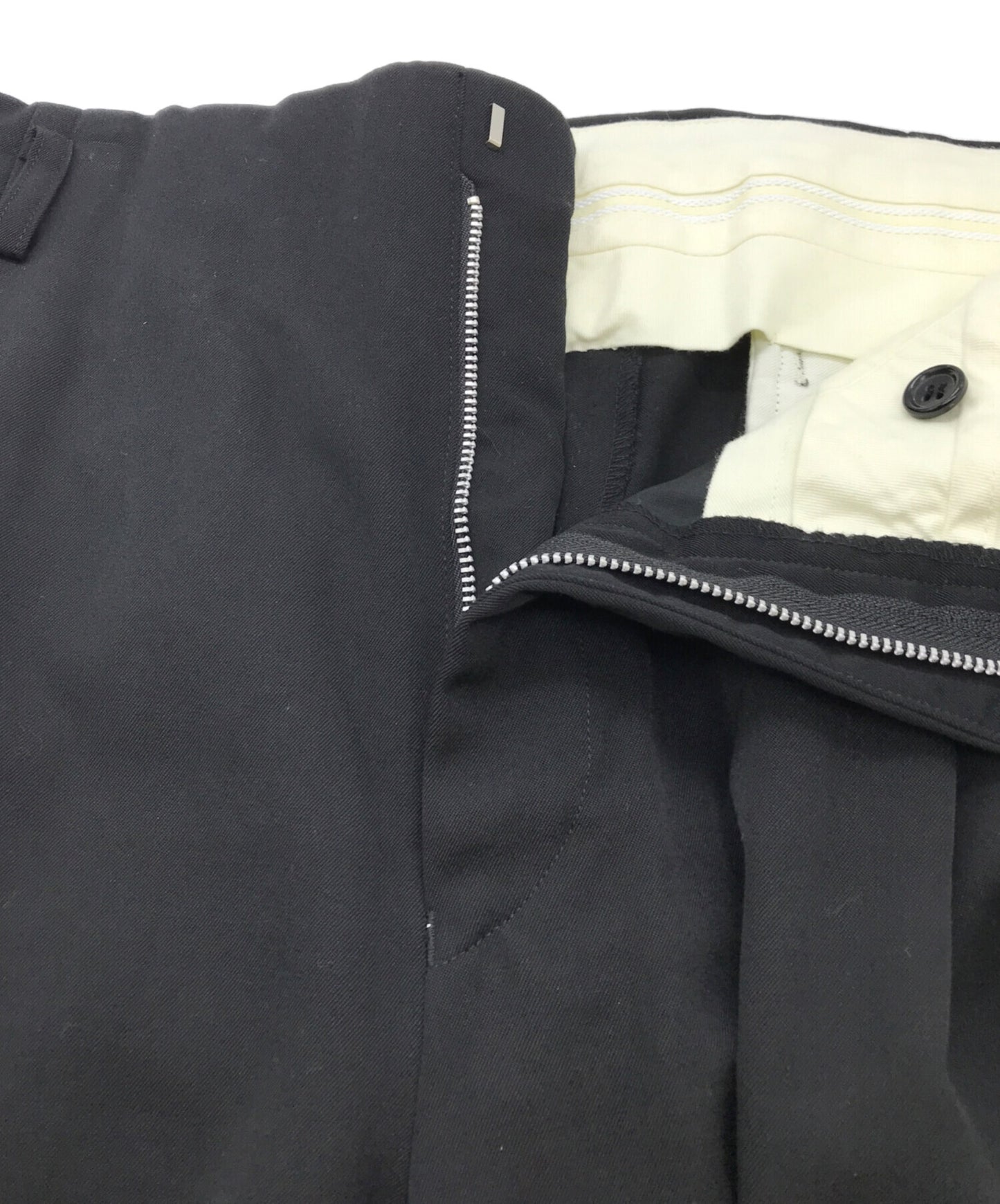 [Pre-owned] COMME des GARCONS HOMME PLUS Wool gabardine 2-tuck wide slacks PZ-P003