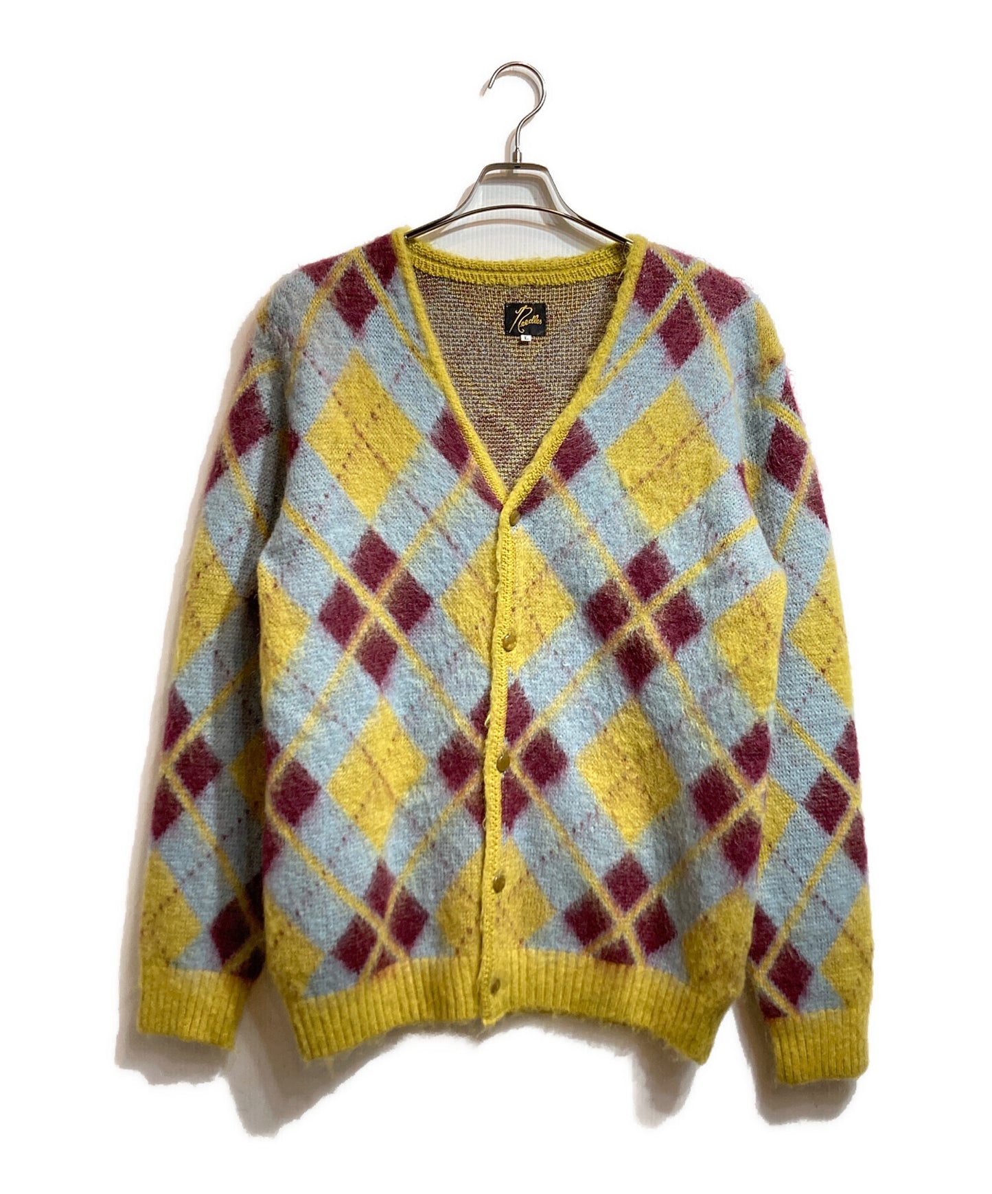 [Pre-owned] Needles MOHAIR CARDIGAN ARGYLE J0256