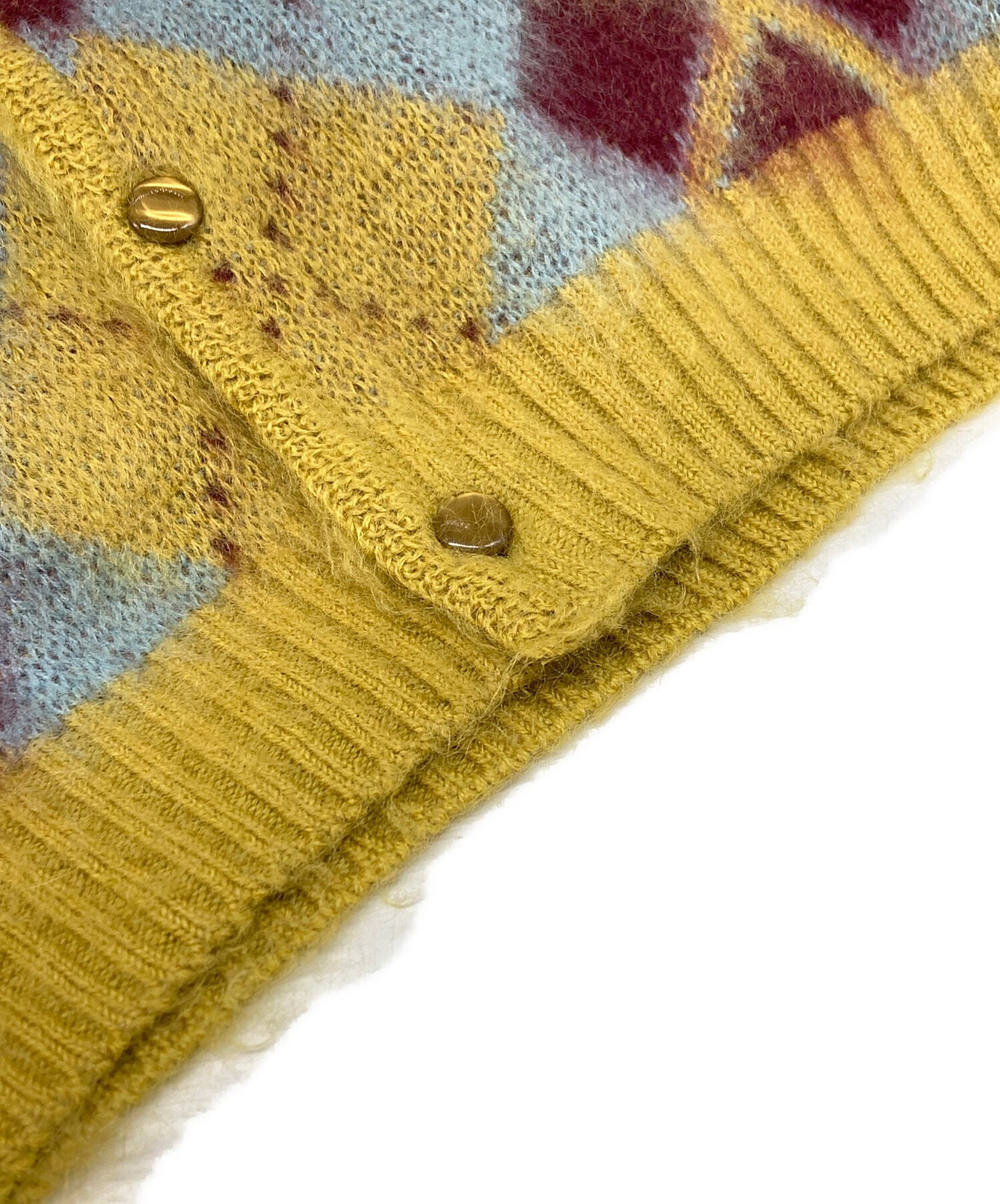 [Pre-owned] Needles MOHAIR CARDIGAN ARGYLE J0256