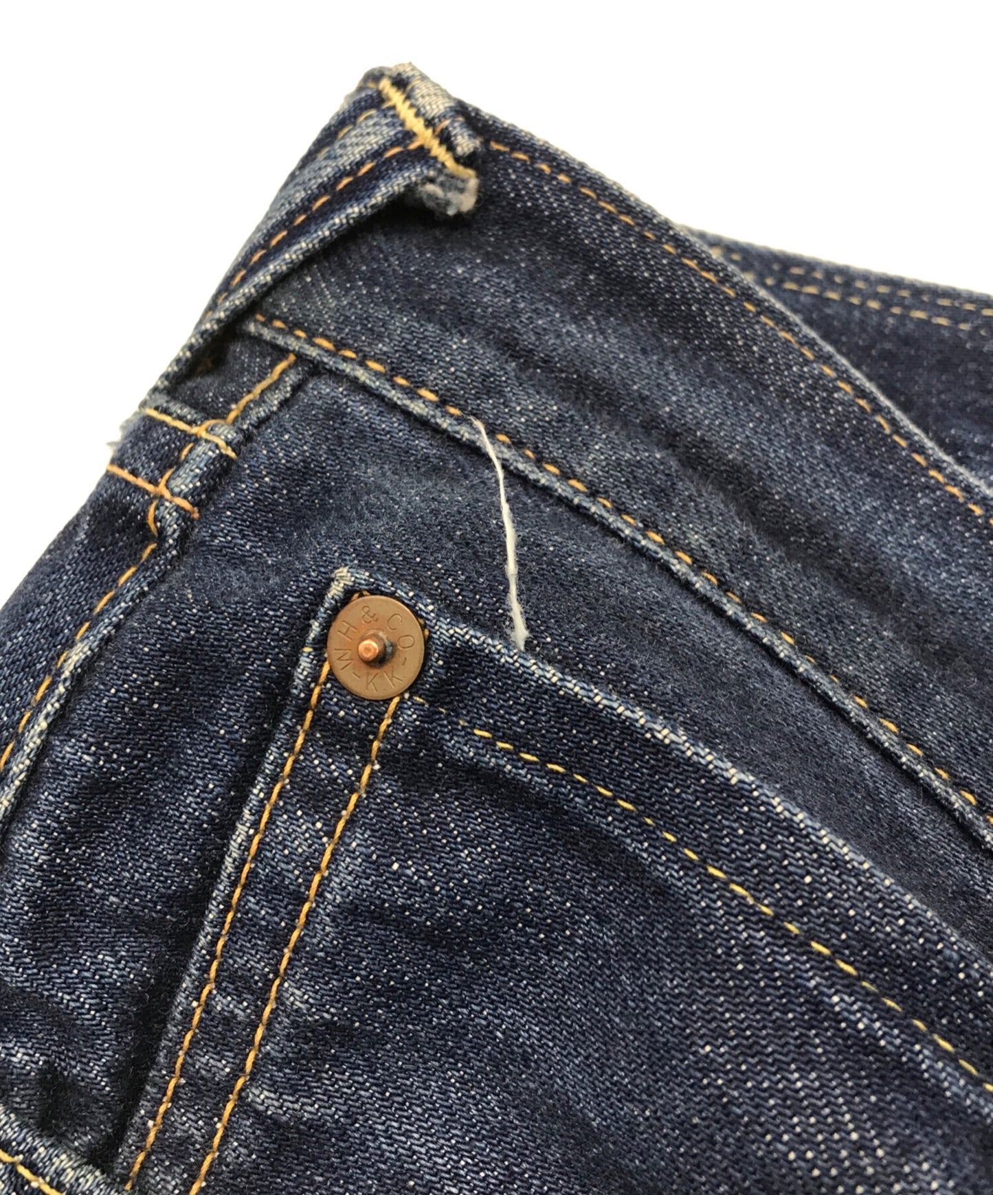 [Pre-owned] EVISU 9001 gull painted denim pants