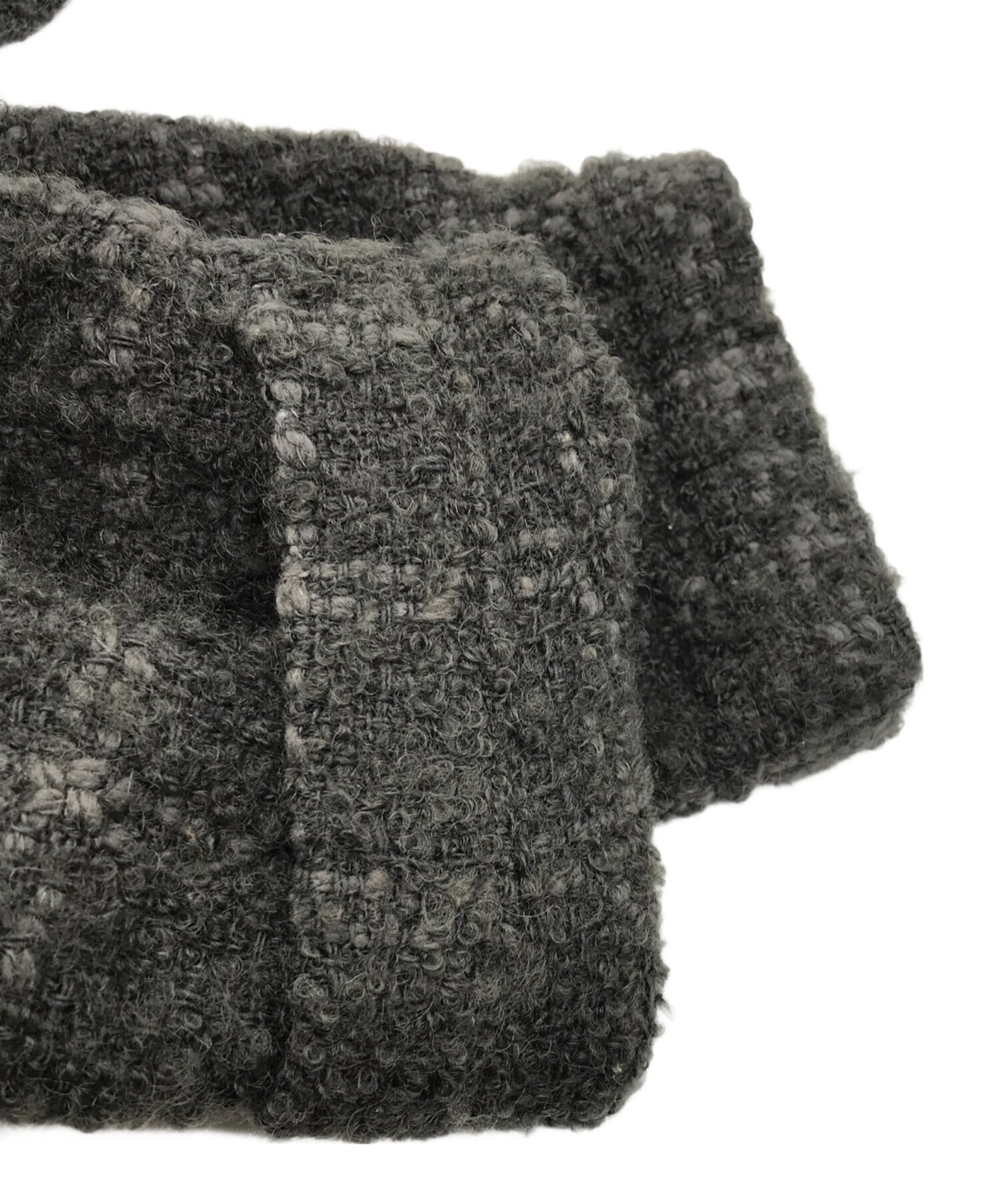 [Pre-owned] ISSEY MIYAKE PERMANENTE tweed wrap coat VG63250