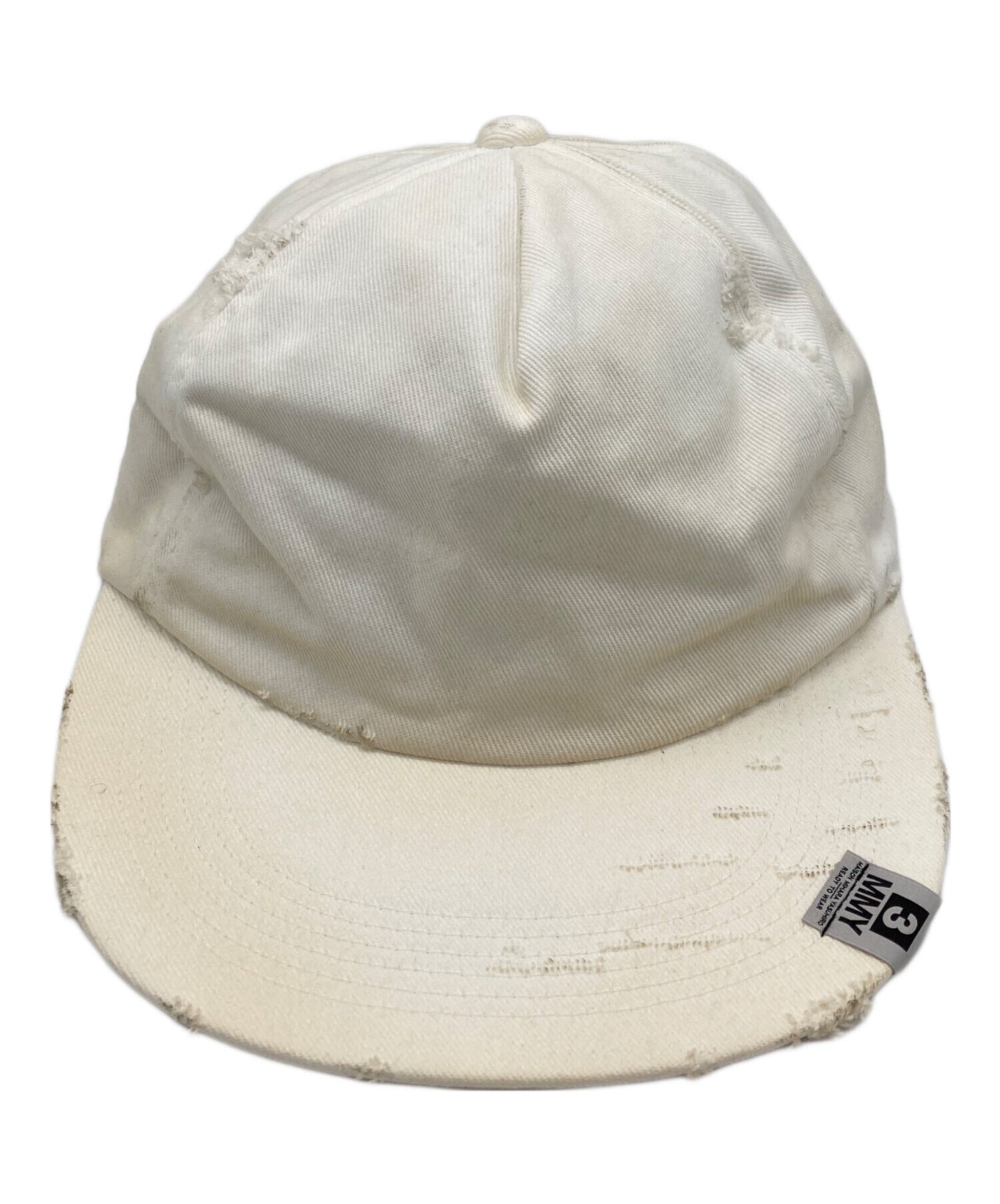 [Pre-owned] MIHARA YASUHIRO Damaged Canvas Big Cap A12AC402-0