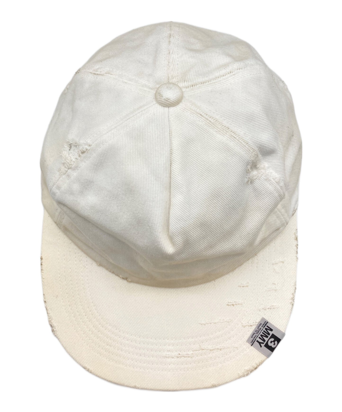 [Pre-owned] MIHARA YASUHIRO Damaged Canvas Big Cap A12AC402-0