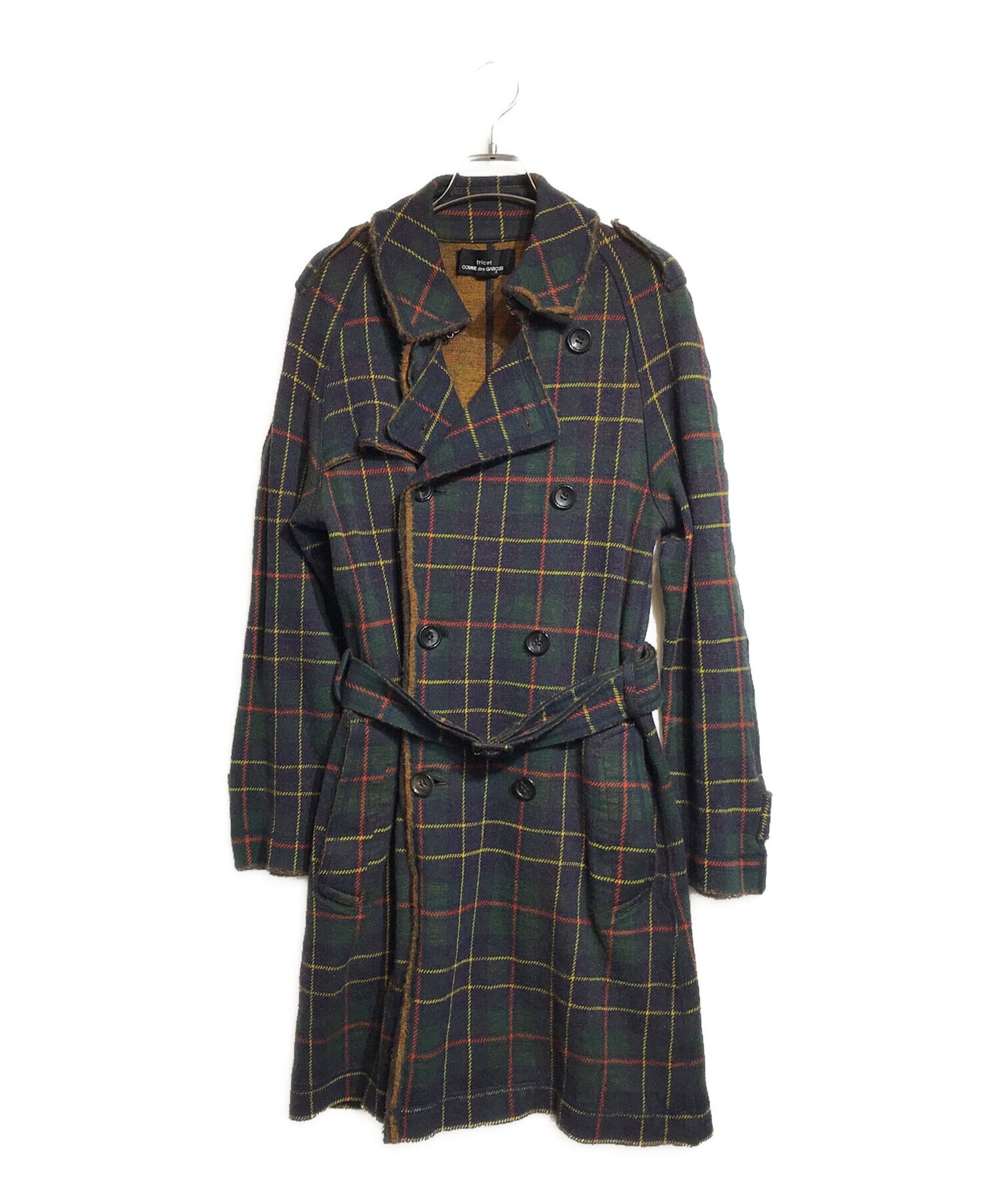 [Pre-owned] tricot COMME des GARCONS Cutoff shrunken flannel coat TK-C006