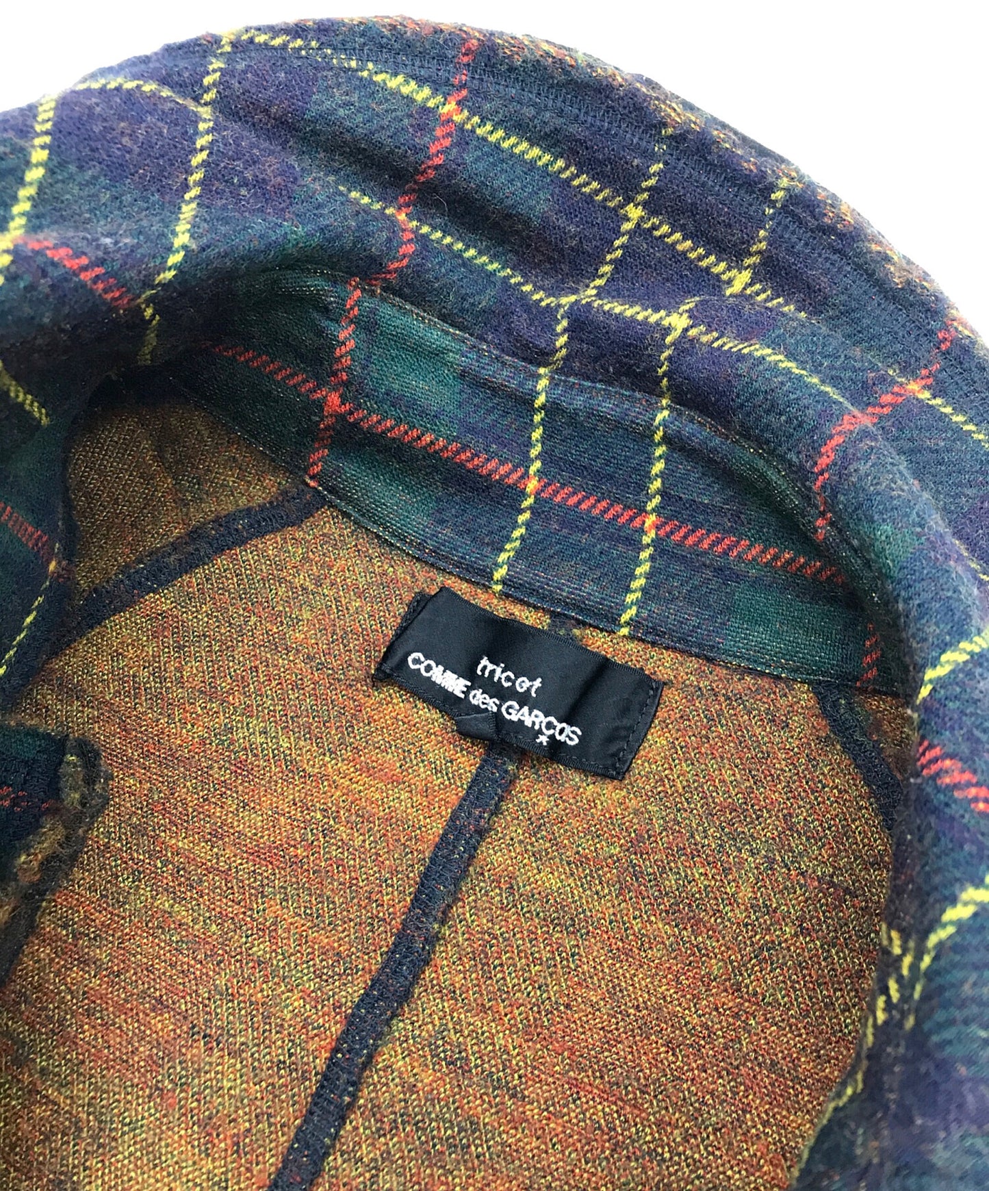 [Pre-owned] tricot COMME des GARCONS Cutoff shrunken flannel coat TK-C006