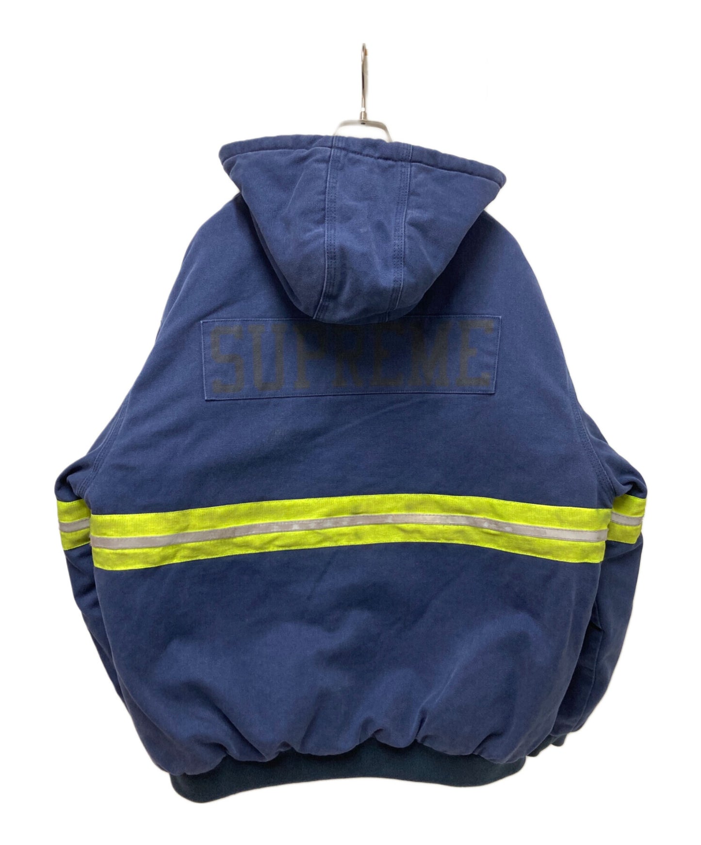 [Pre-owned] SUPREME Reflective Stripe Hooded Work Jacket