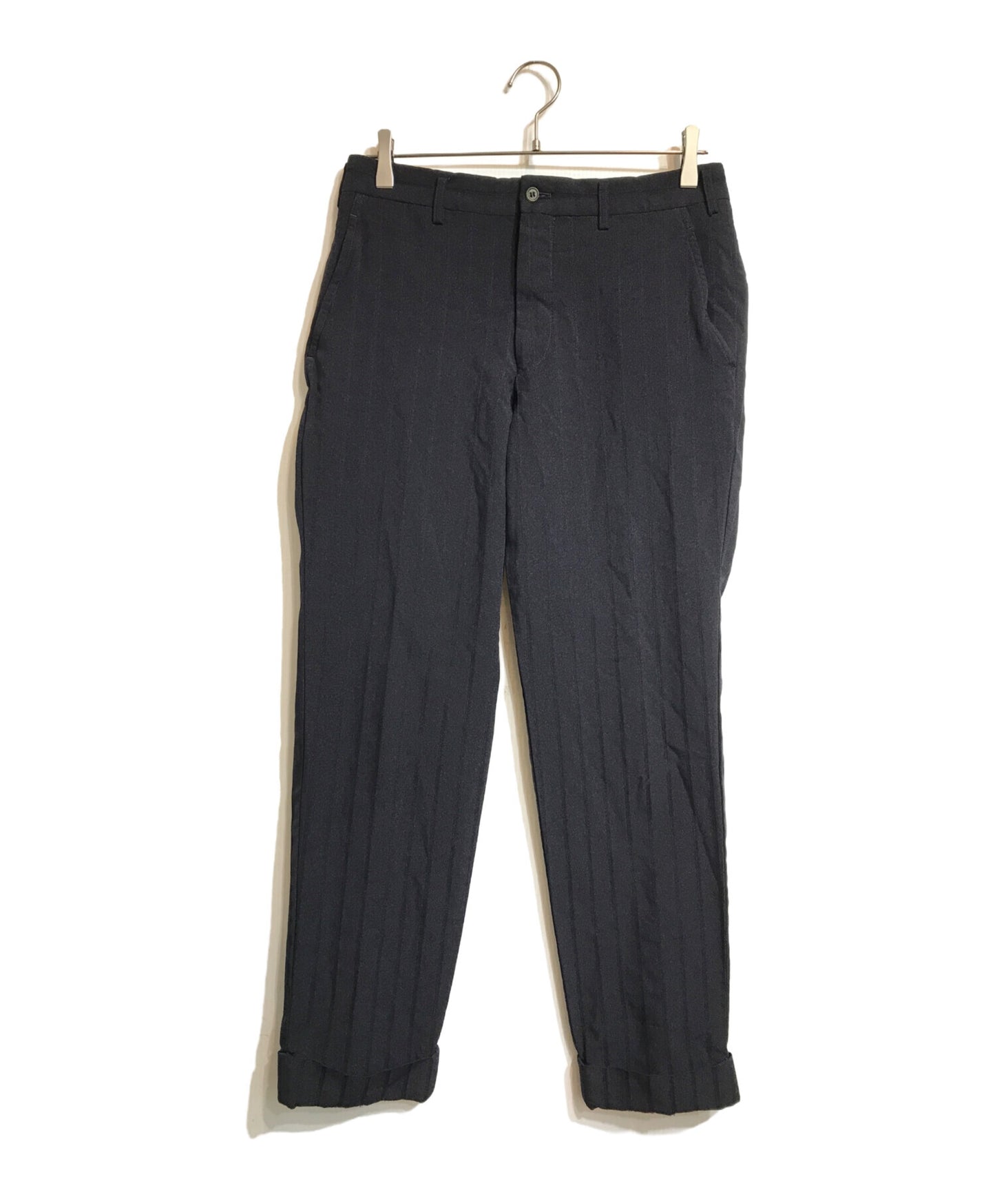 [Pre-owned] COMME des GARCONS HOMME DEUX Polyester Shrinkable Striped Pants DQ-P033
