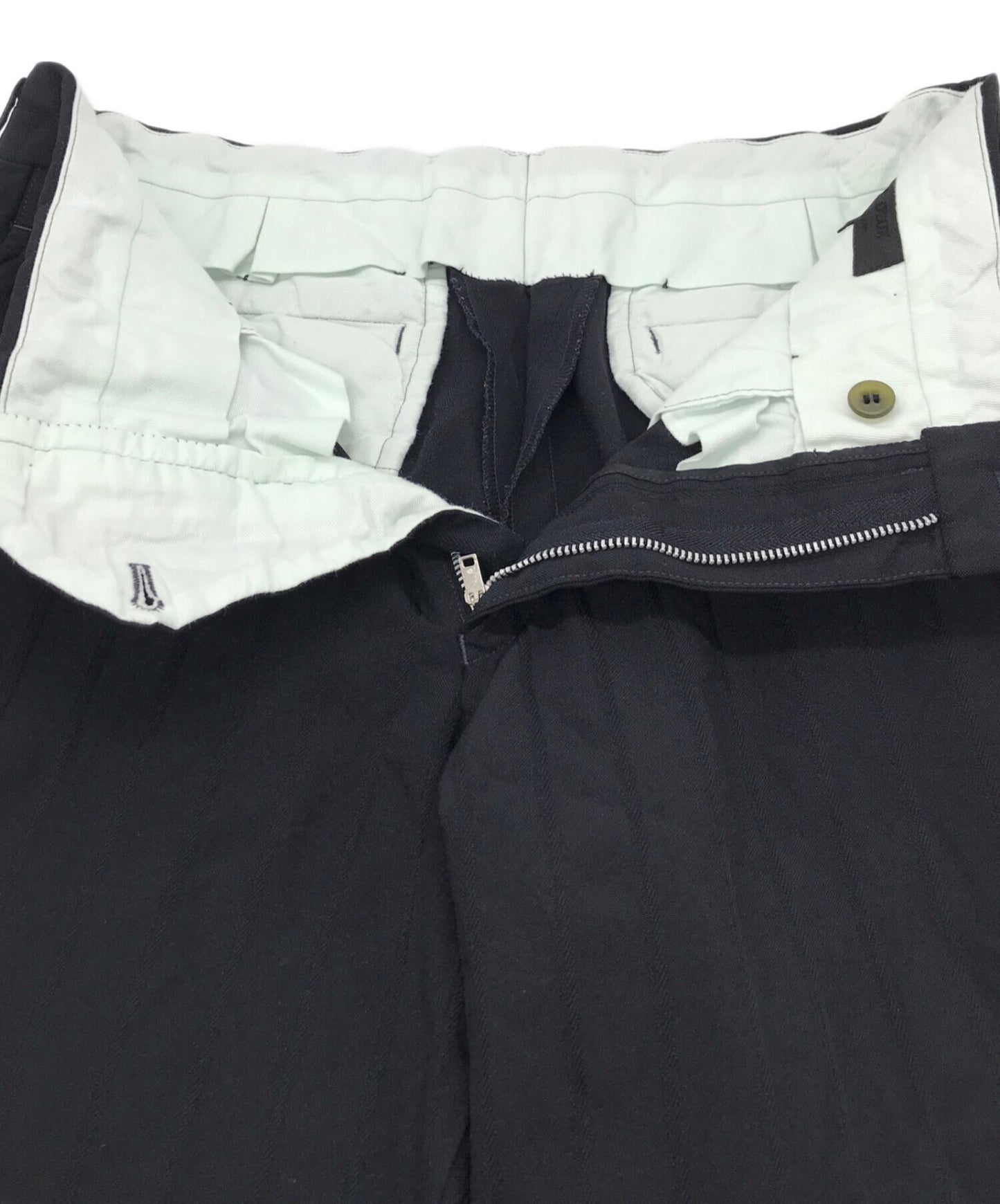 [Pre-owned] COMME des GARCONS HOMME DEUX Polyester Shrinkable Striped Pants DQ-P033