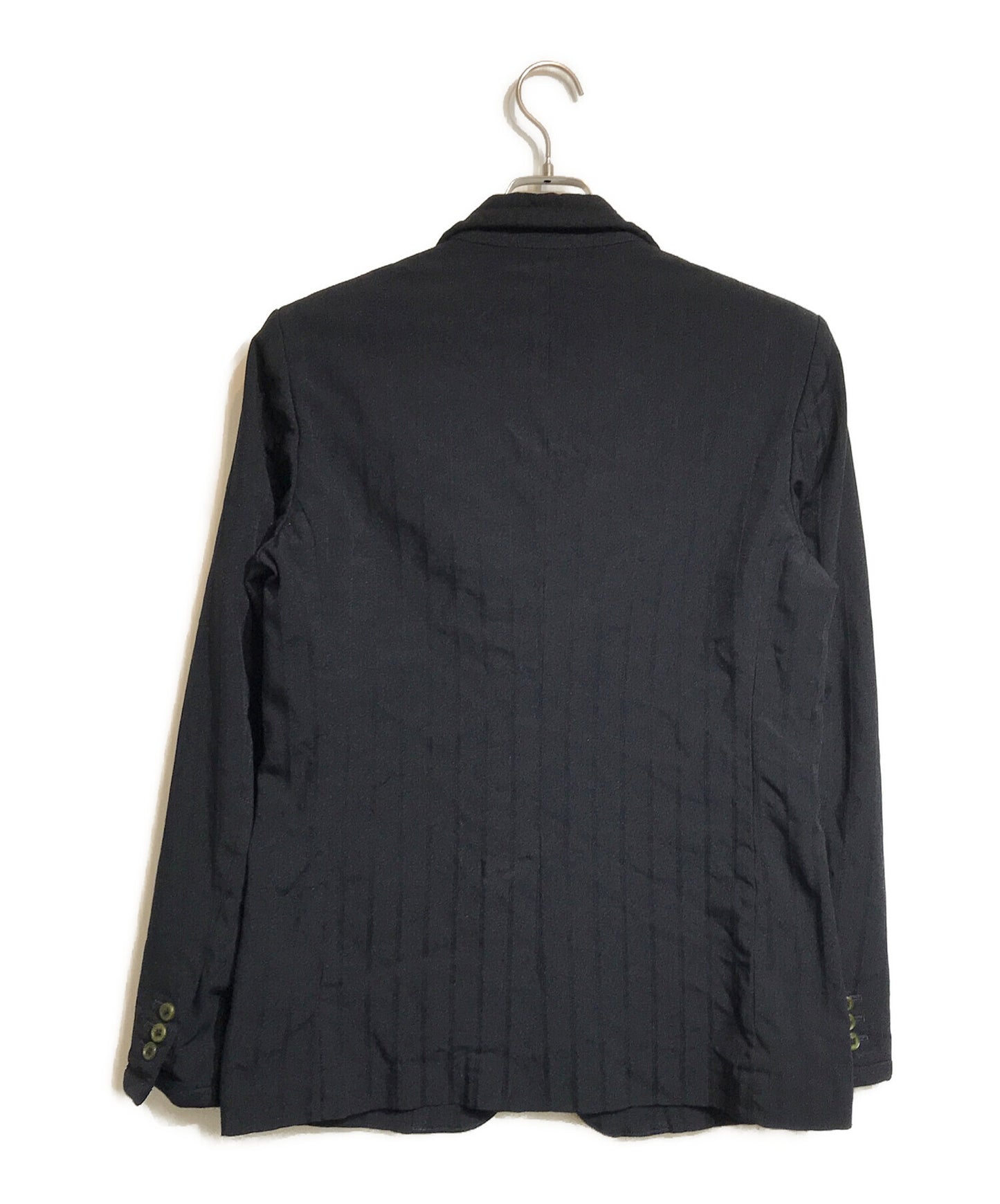 [Pre-owned] COMME des GARCONS HOMME DEUX Polyester Shrinkable Striped Jacket DQ-J034