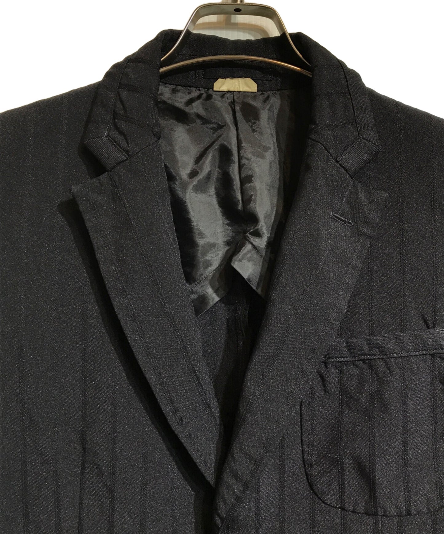 [Pre-owned] COMME des GARCONS HOMME DEUX Polyester Shrinkable Striped Jacket DQ-J034