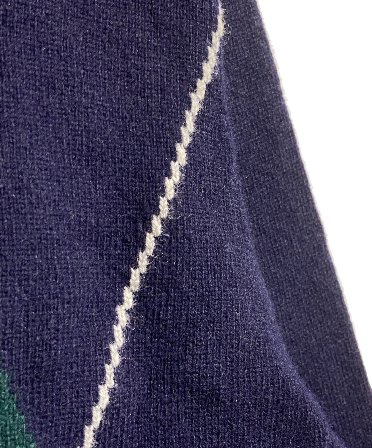 [Pre-owned] COMME des GARCONS HOMME PLUS V-Neck Argyle Knit PN-N035