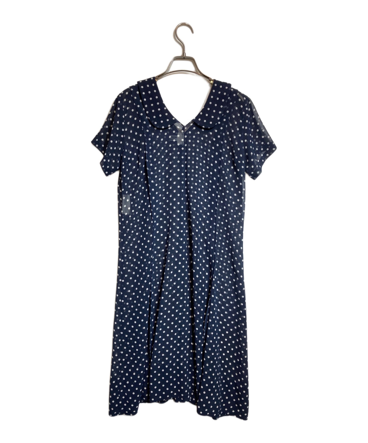 [Pre-owned] COMME des GARCONS COMME des GARCONS Round Collar Sheer Dot Dress RA-O003