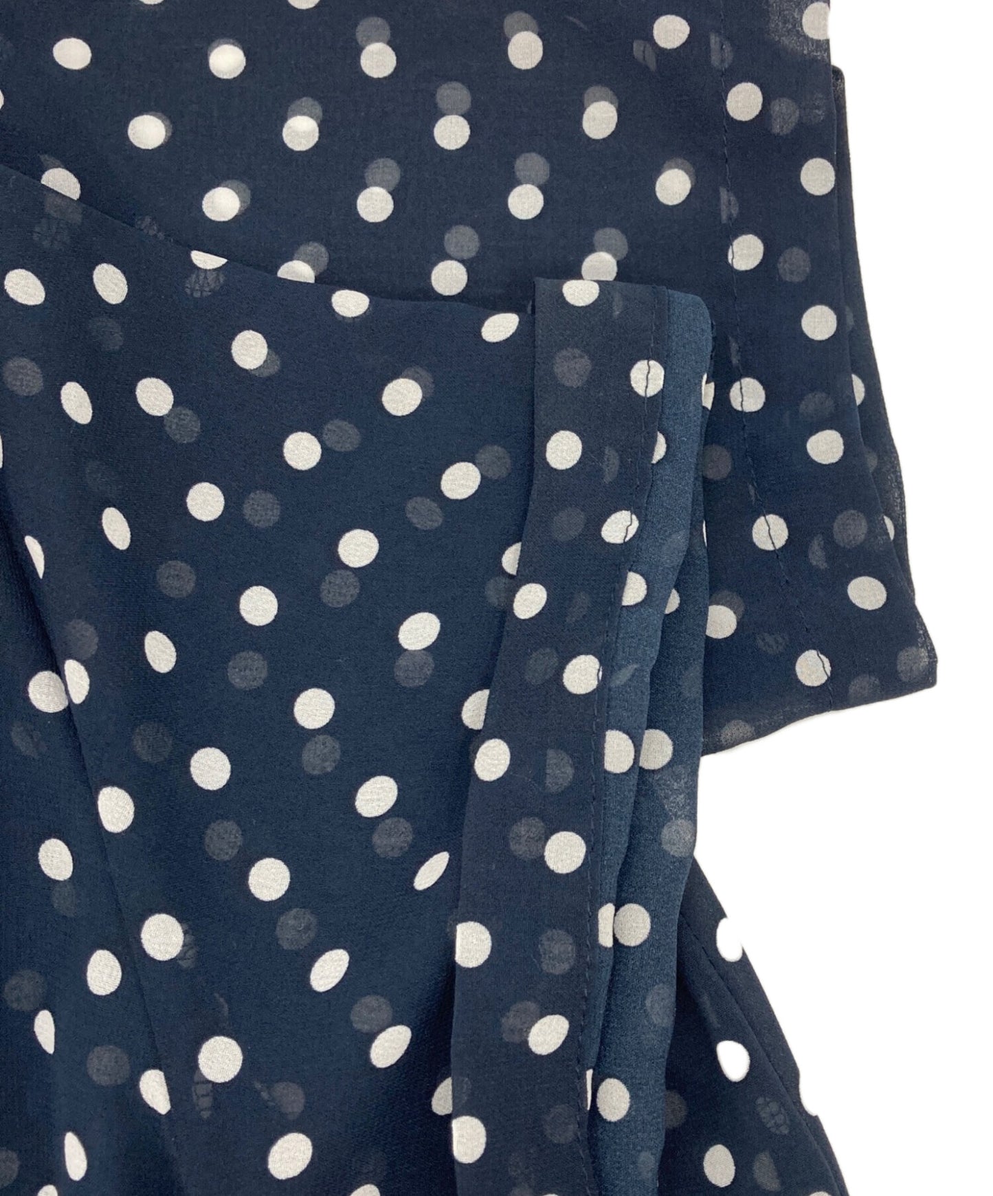 [Pre-owned] COMME des GARCONS COMME des GARCONS Round Collar Sheer Dot Dress RA-O003
