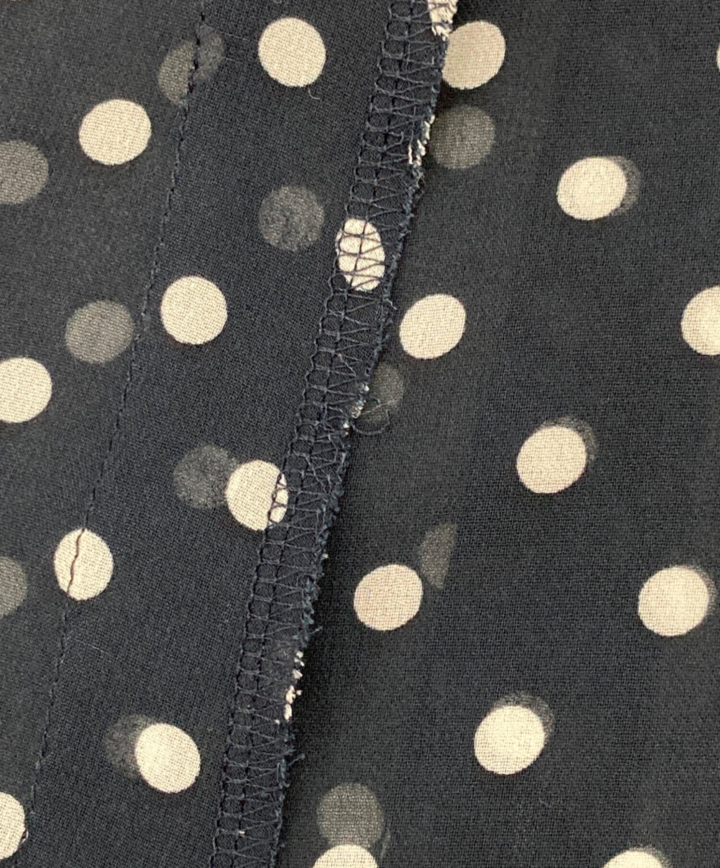 [Pre-owned] COMME des GARCONS COMME des GARCONS Round Collar Sheer Dot Dress RA-O003