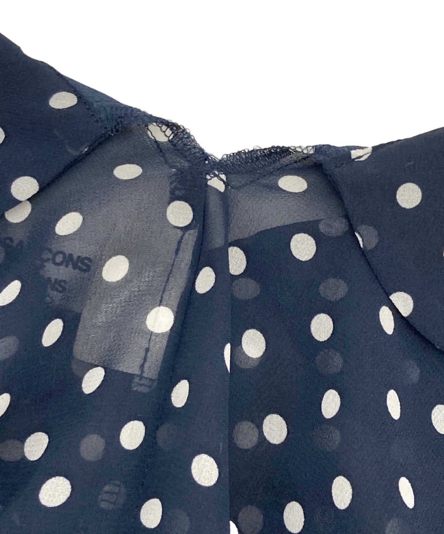 [Pre-owned] COMME des GARCONS COMME des GARCONS Round Collar Sheer Dot Dress RA-O003