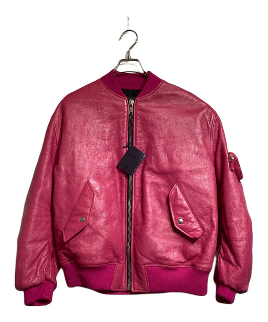 [Pre-owned] PRADA Nappa Leather Bomber Jacket 58A079