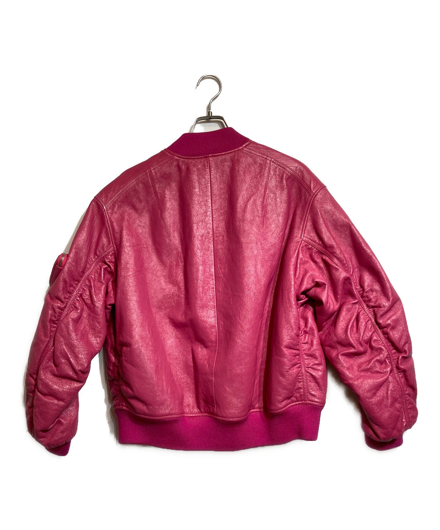 [Pre-owned] PRADA Nappa Leather Bomber Jacket 58A079