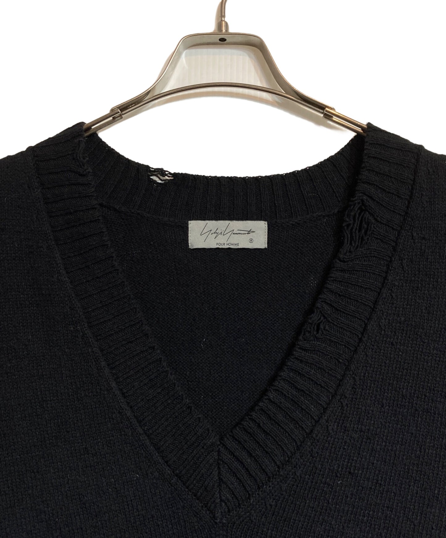[Pre-owned] YOHJI YAMAMOTO Damage Knit Vest HS-K15-094