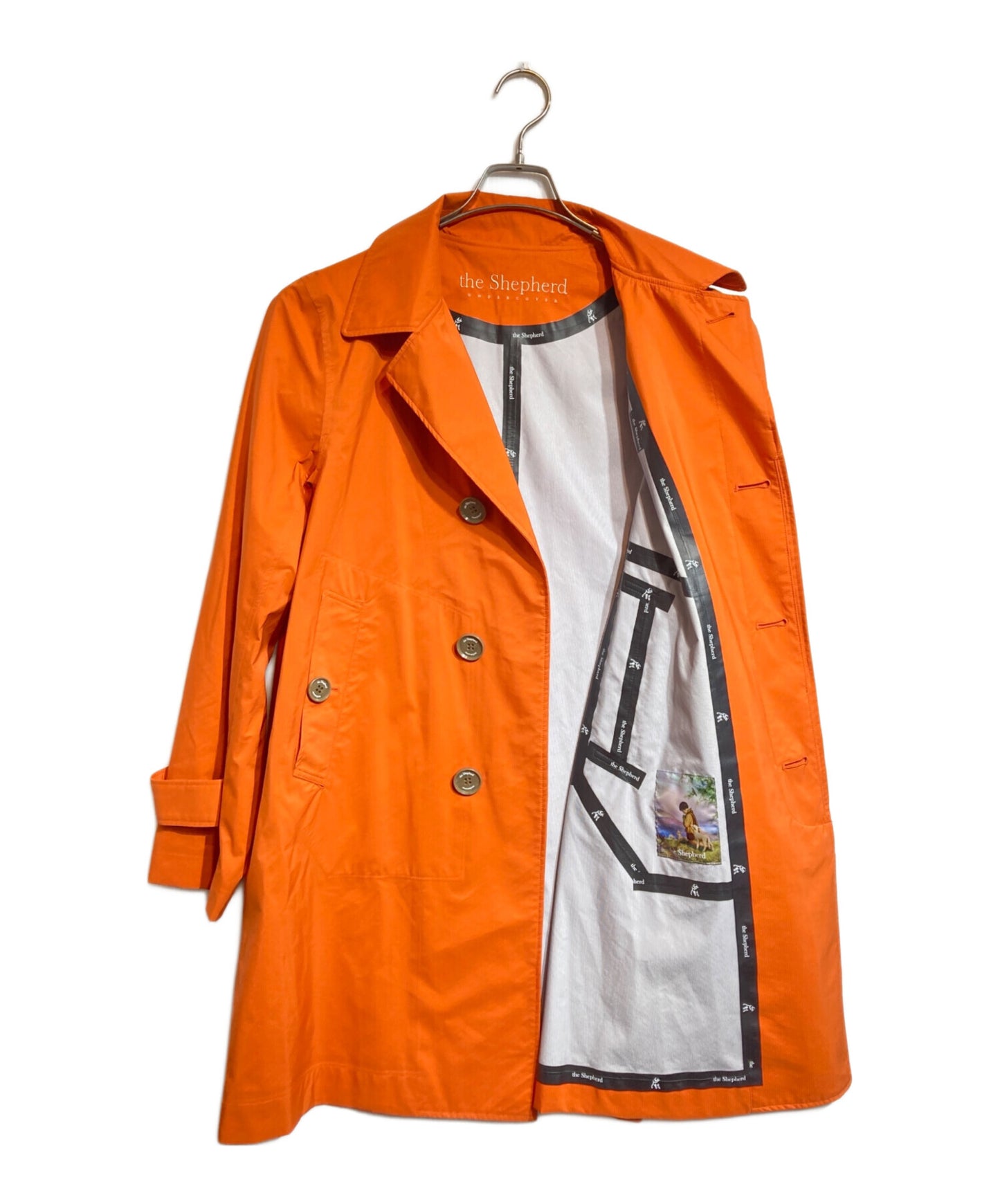[Pre-owned] UNDERCOVER 3 Layer Ny Lip Stencil Collar Coat UST9301
