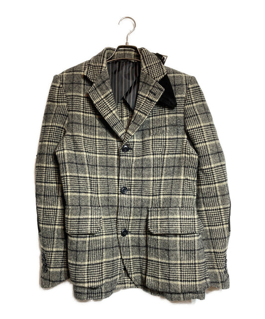 [Pre-owned] 10 corso como COMME des GARCONS Elbow Patch Wool Check Tailored Jacket