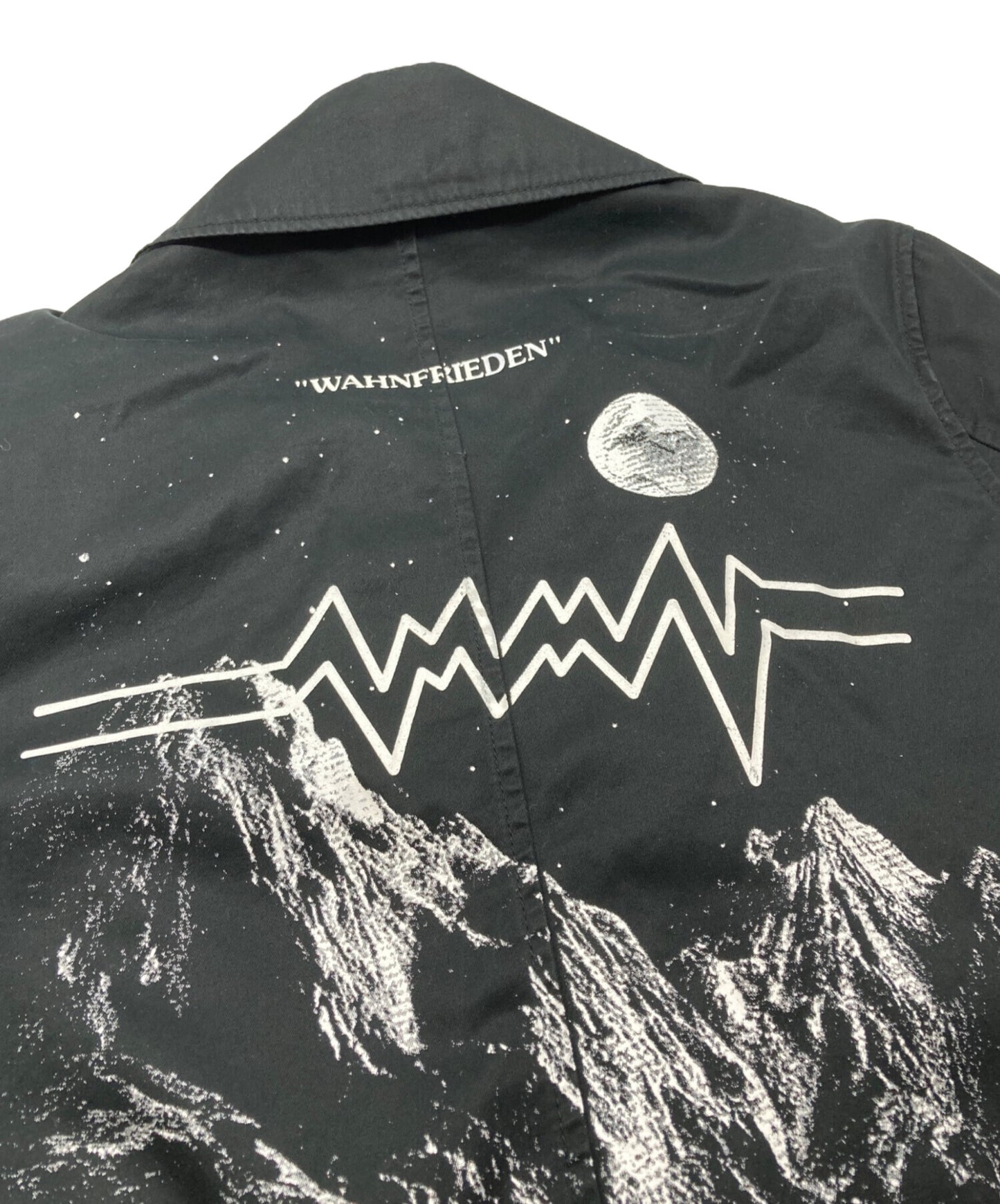 [Pre-owned] UNDERCOVER Back Print Stencil Collar Coat UCQ9302.