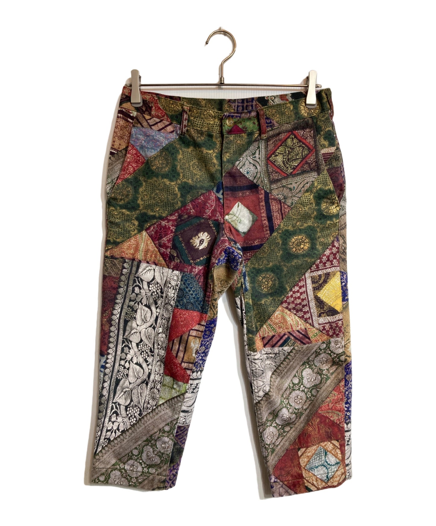 [Pre-owned] COMME des GARCONS HOMME PLUS Patchwork Transfer Cropped Pants PE-P023