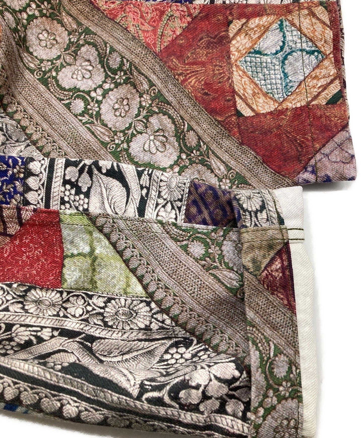 [Pre-owned] COMME des GARCONS HOMME PLUS Patchwork Transfer Cropped Pants PE-P023