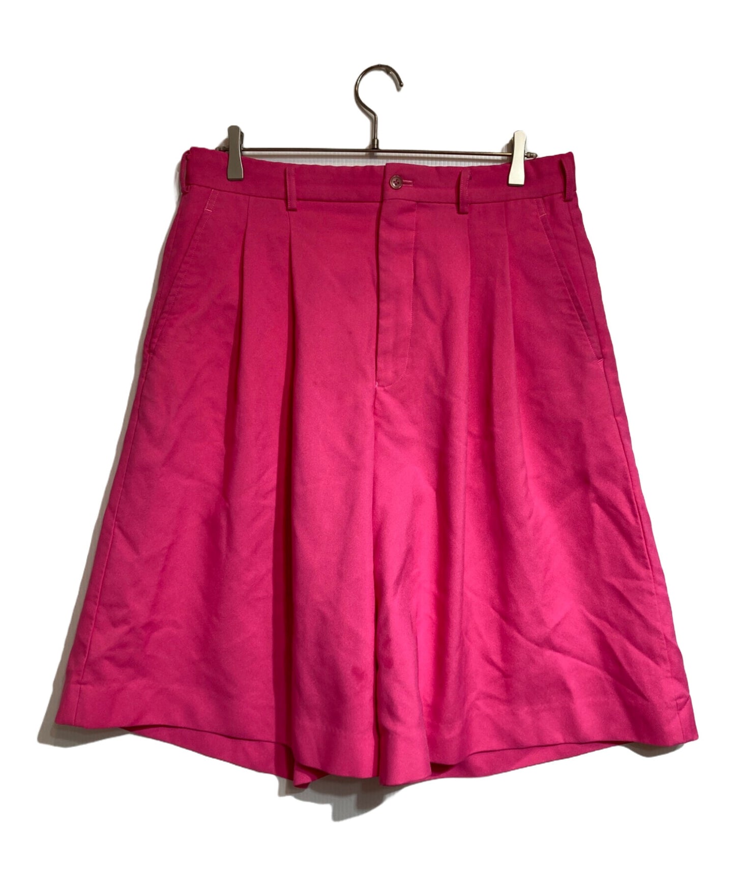 [Pre-owned] COMME des GARCONS HOMME PLUS Polyester Shrunken 2-tuck Wide Shorts PO-P006