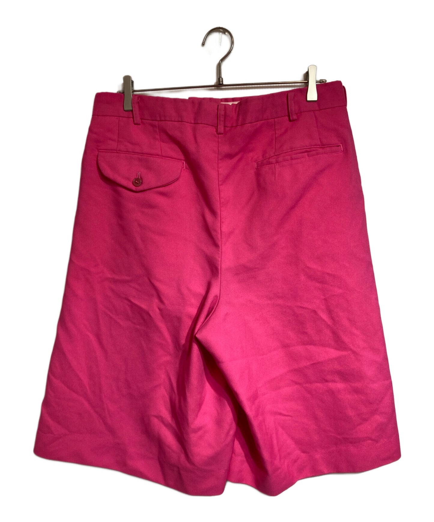 [Pre-owned] COMME des GARCONS HOMME PLUS Polyester Shrunken 2-tuck Wide Shorts PO-P006